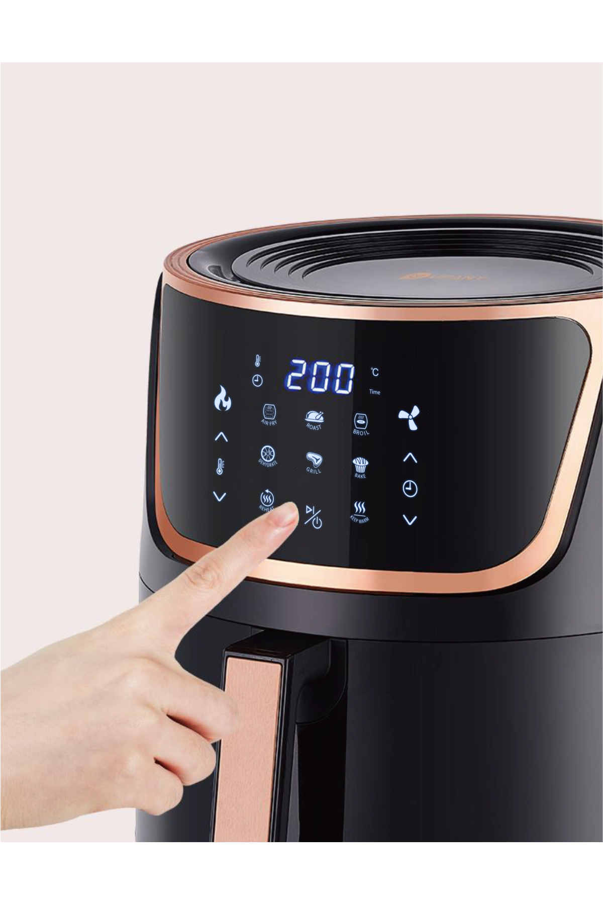 سرخ کن MI UPANY XXL AIR FRYER 6.5 L سازگار با بدون روغن مشکی اورجینال upany