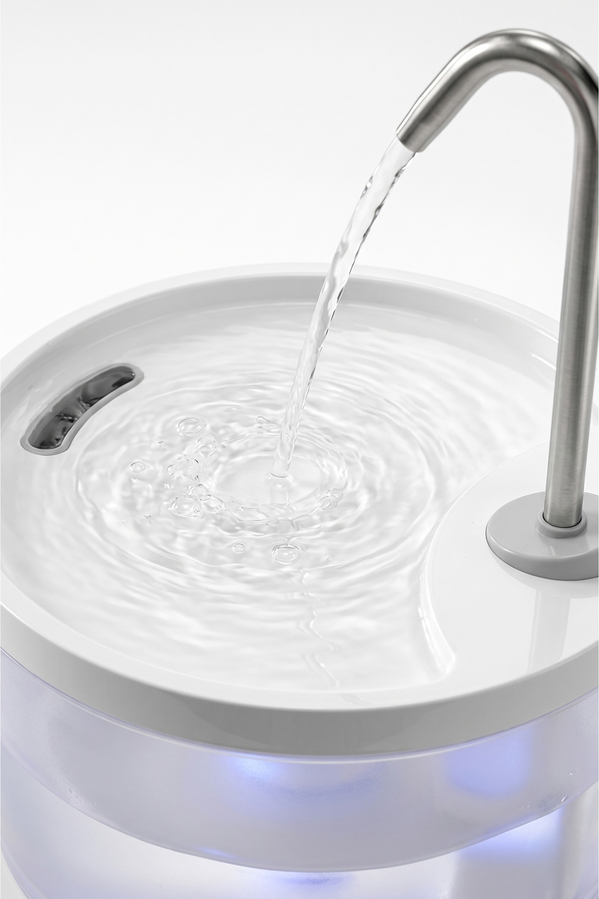 فواره آب خودکار حیوانات خانگی جاستی پت justie pet، مدل JWF-1-C، گرد، ۳٫۲ لیتری، سفید و کم‌صدا