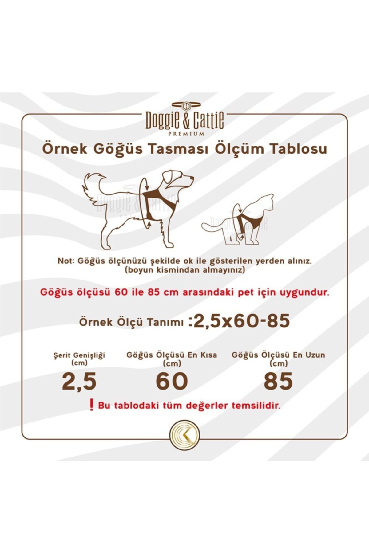 قلاده سینه‌ای سگ داگی Doggie Comfort Ronin، بافت نرم، XXL، 2.5×70–80 سانتی‌متر