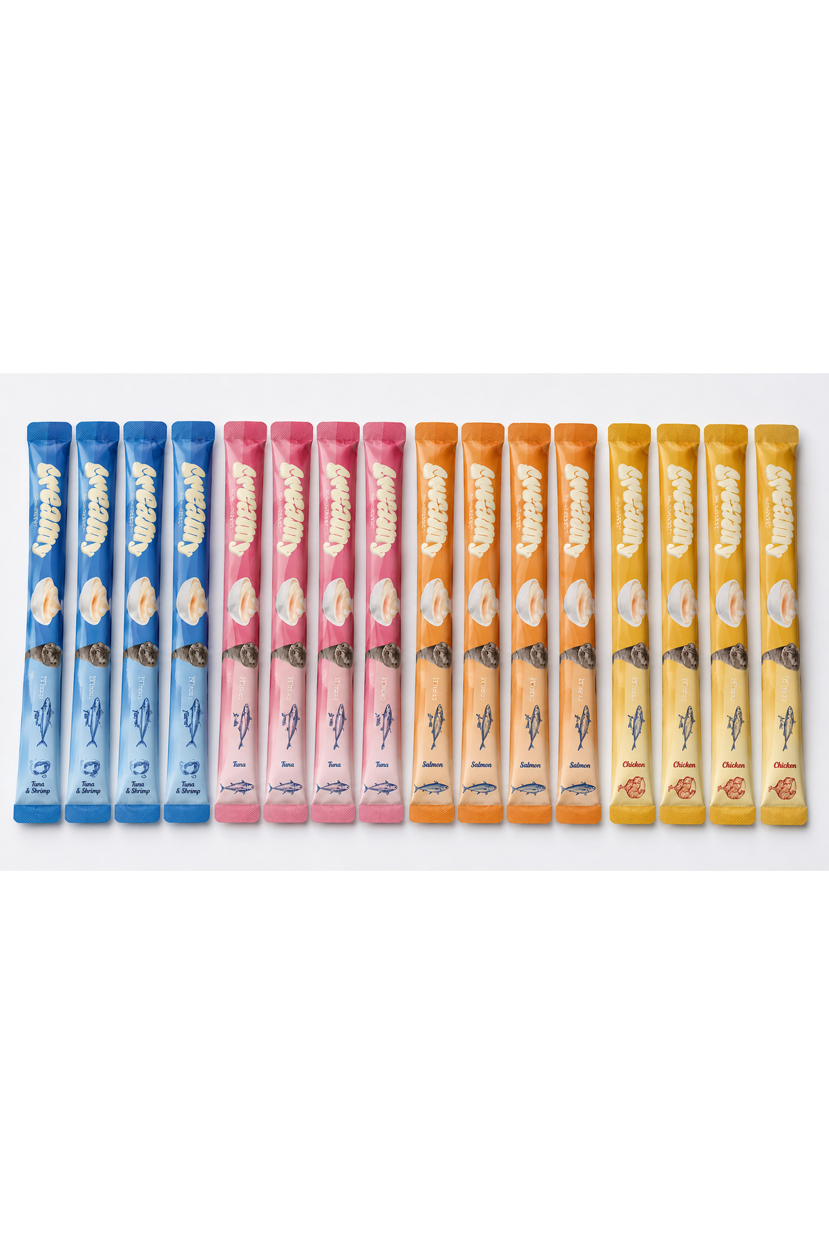 تشویقی مایع گربه ام‌پتس M-PETS Creamy Elar 4x4 (15 گرم)