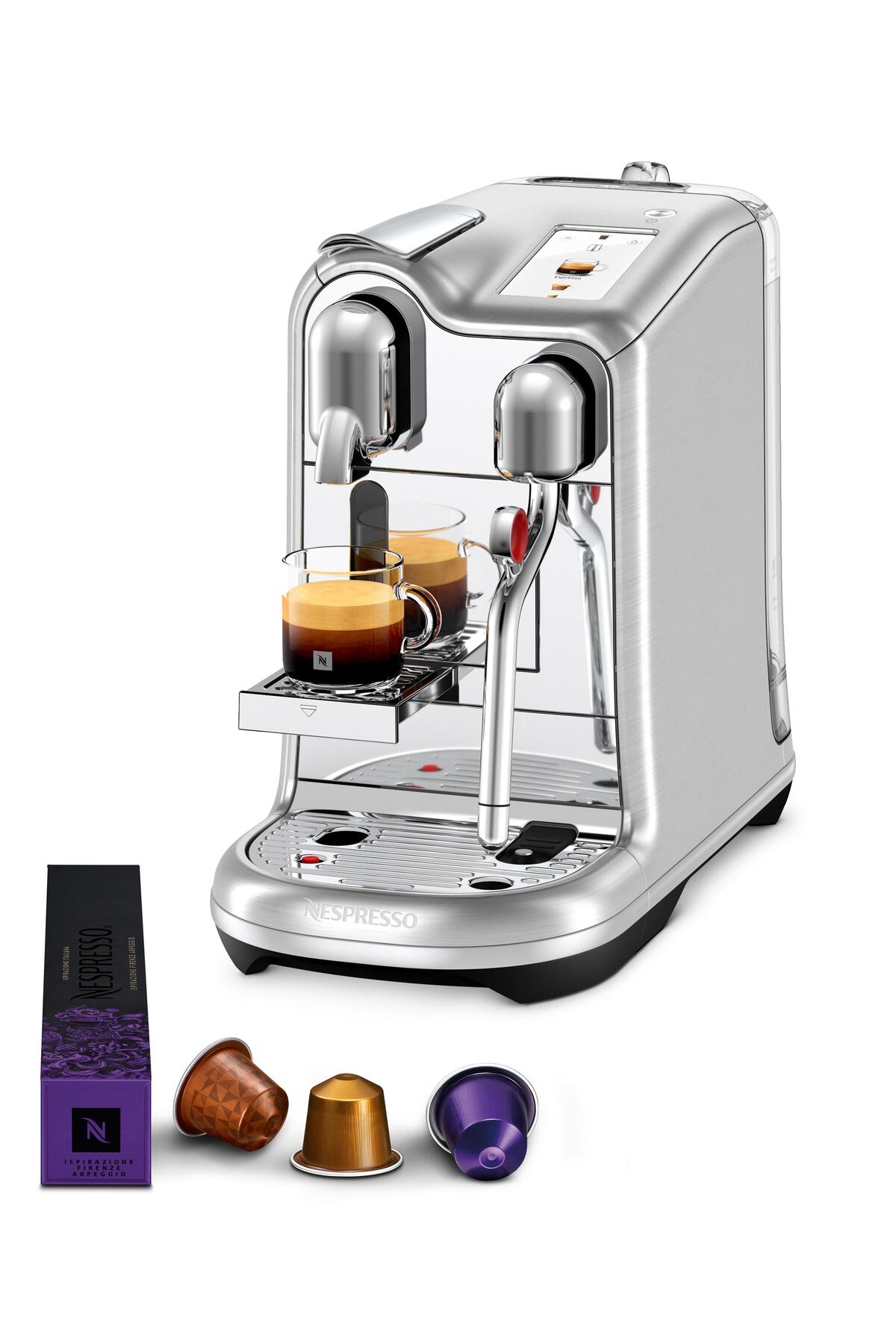 دستگاه اسپرسو و کاپوچینو قهوه ساز J620 CREATISTA PRO MILK CURD استیل اورجینال Nespresso