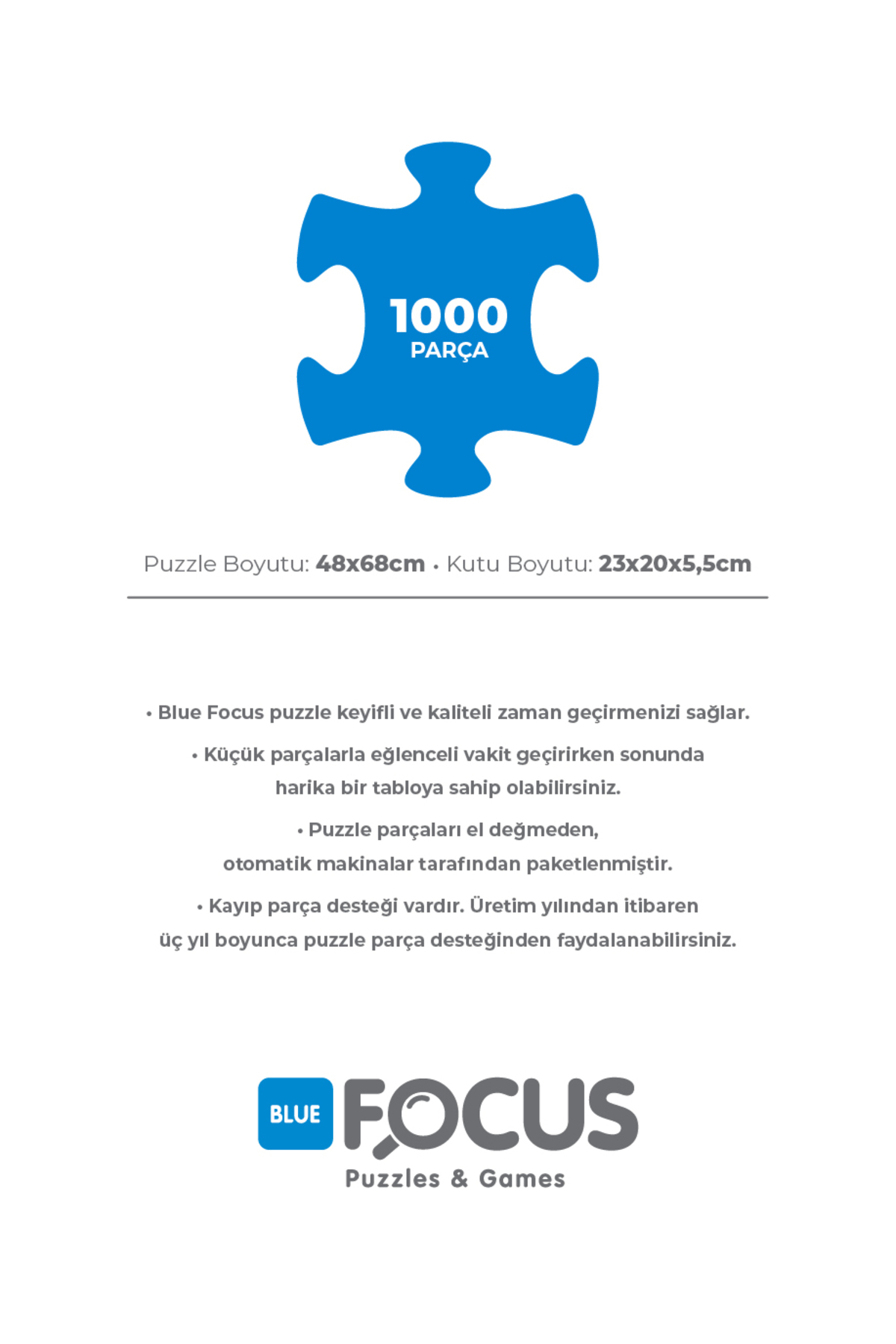 پازل 2 1000 تکه ایاصوفیه و هالستات Blue Focus