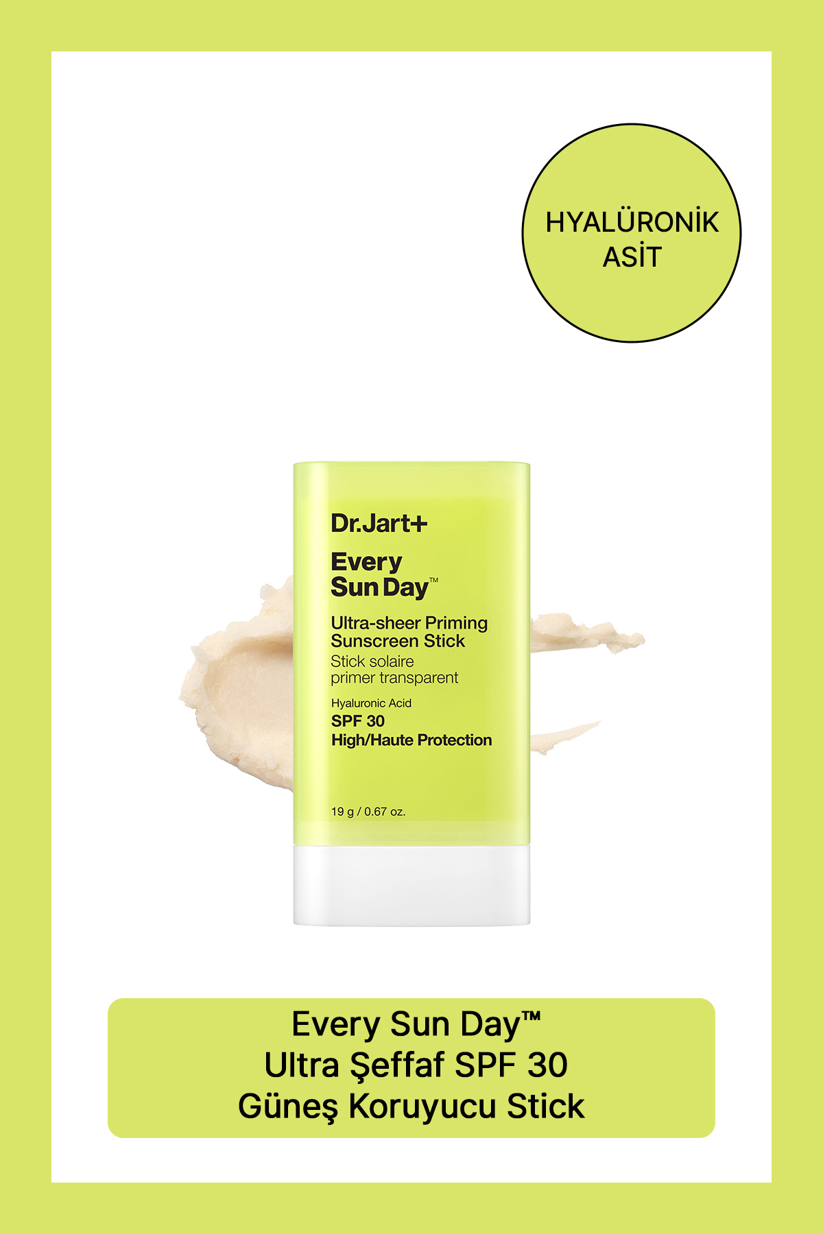 کرم ضد آفتاب صورت استیک فوق شفاف هر روز یکشنبه با SPF 30 . Dr.Jart+