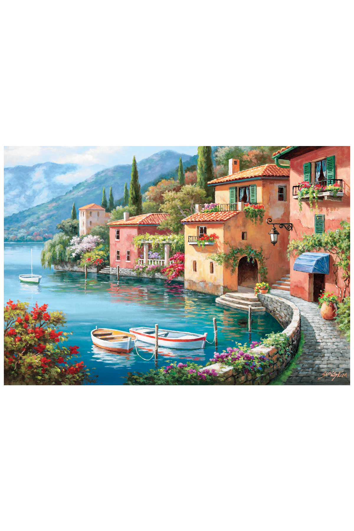پازل 2000 قطعه VILLAGIO DAL LAGO 3950 اورجینال Anatolian Puzzle