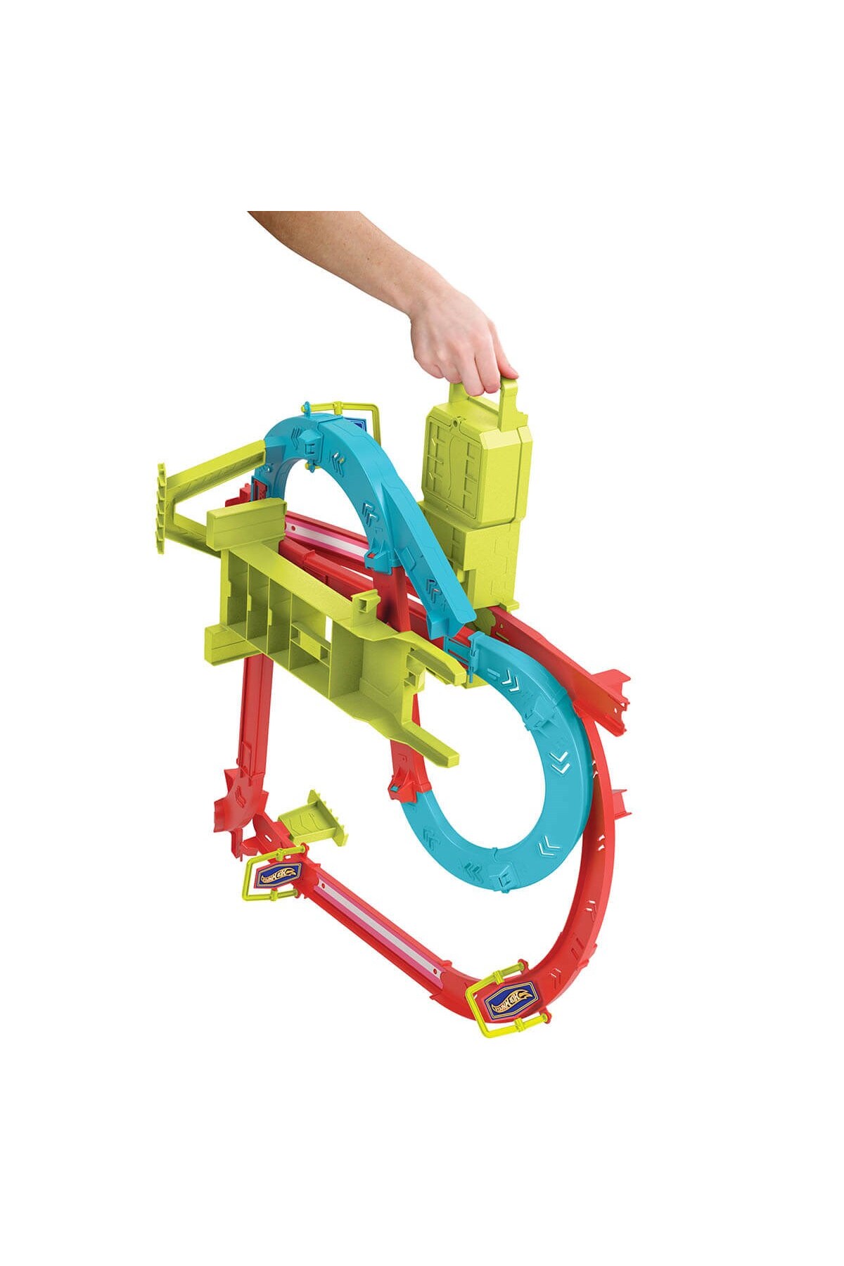 ماشین اسباب بازی پیست هیجان انگیز مسابقه چندگانه نئون ریس HPC07 از ترکیه HOT WHEELS