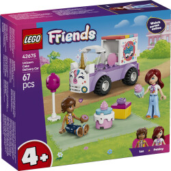 مجموعه ساختنی ارابه توزیع کیک تک‌شاخ لگو LEGO فرندز Friends مدل 42675، ۶۷ قطعه، حداقل سن ۴ سال