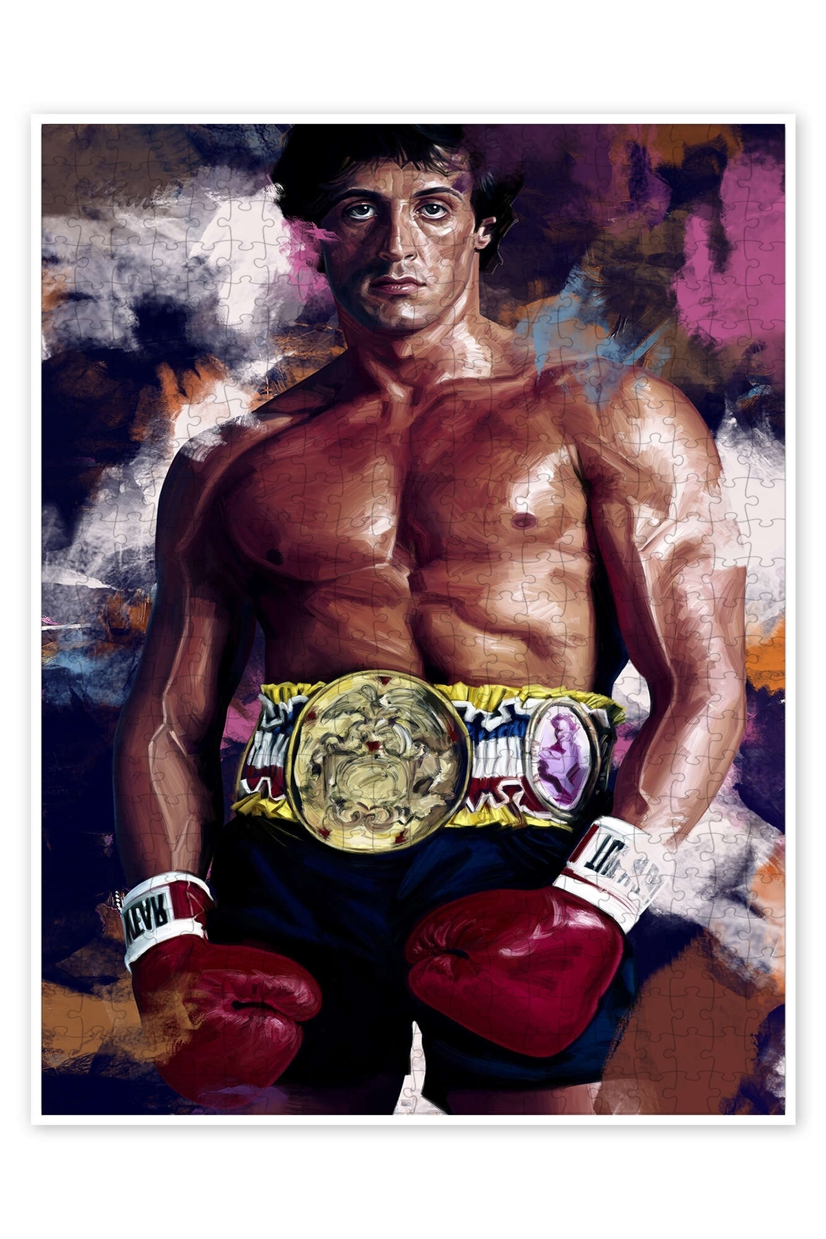 پازل فیلم کلاسیک اره منبت کاری مویی 500 قطعه ROCKY BALBOA از ترکیه Jeronkarji
