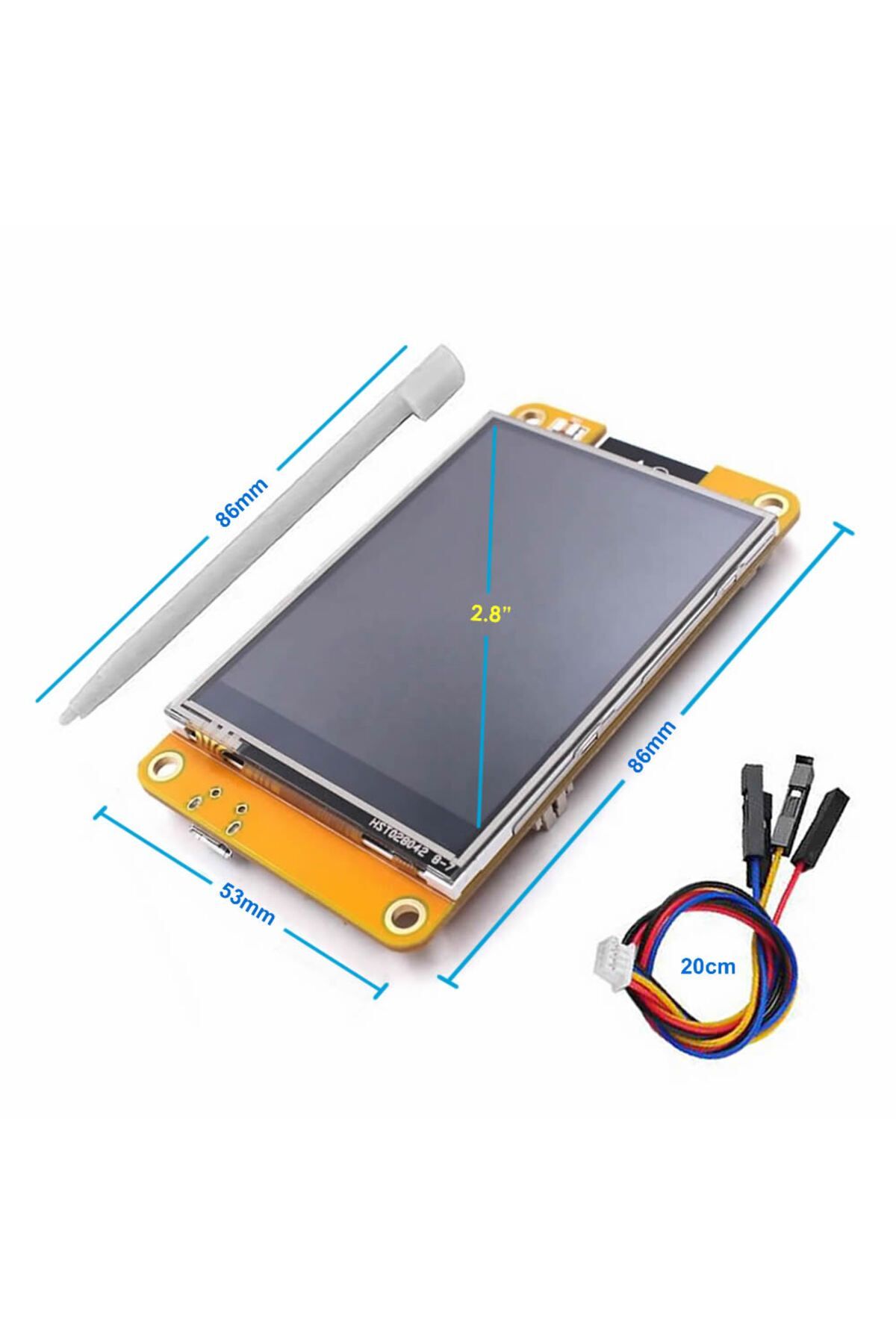 لوازم روباتیک ESP32 2432S028R 2.8 اینچ مقاومتی لمسی TFT LCD ماژول 240X320 پیکسل RGB LED LDR USB UART IO SE از ترکیه Roboyol Store