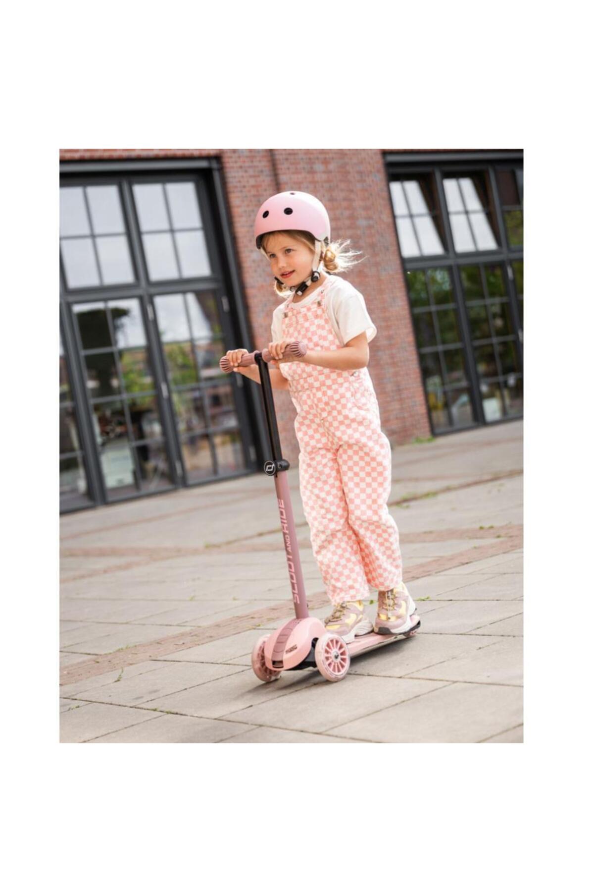 اسکوتر کودکان HIGHWAYKICK 3S KIDS SCOOTER ROSE با چرخ های LED تاشو و قابل تنظیم SCOOT AND RIDE