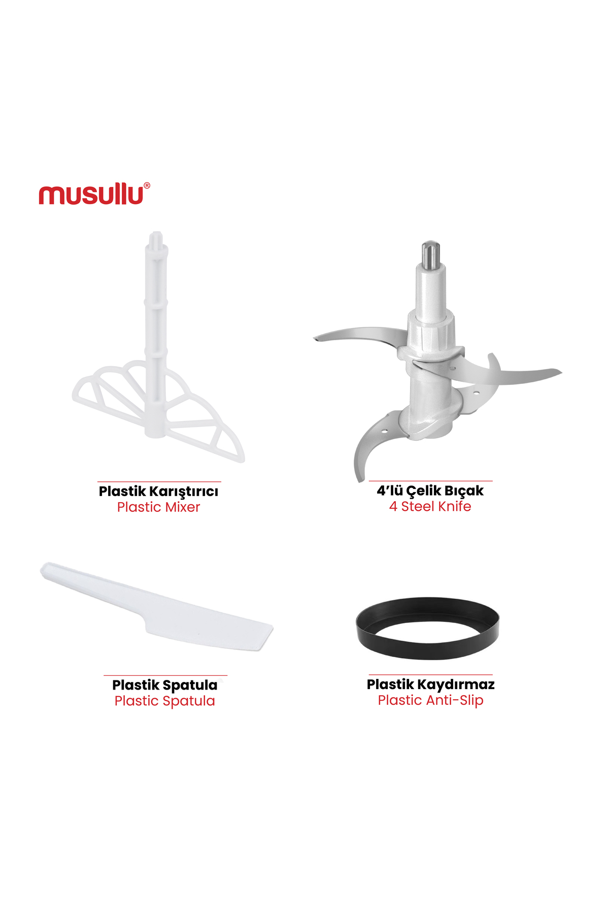 خردکن و غذا ساز روندو چاپر 2 لیتر اورجینال Musullu
