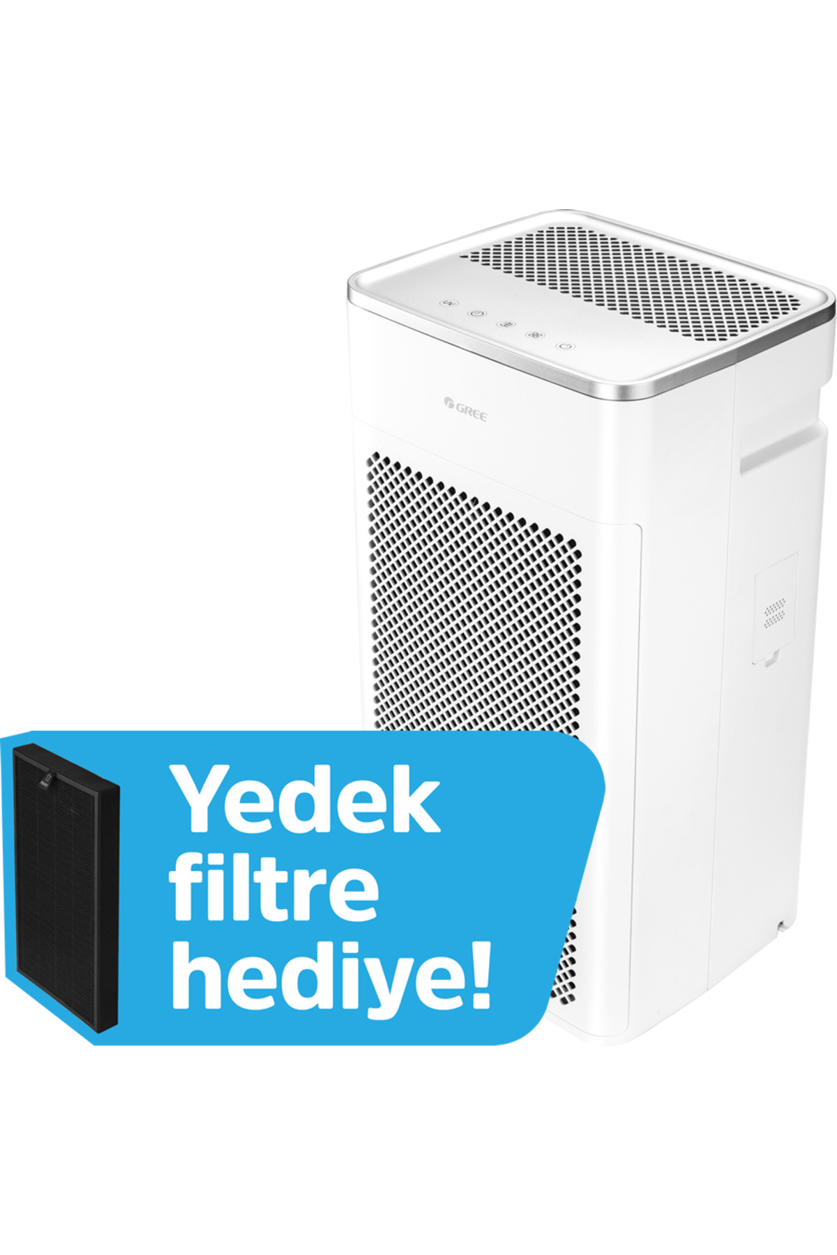 تصفیه کننده هوا فیلتر هوای مربع 3 هپا H13 نور ماوراء بنفش A اورجینال Gree