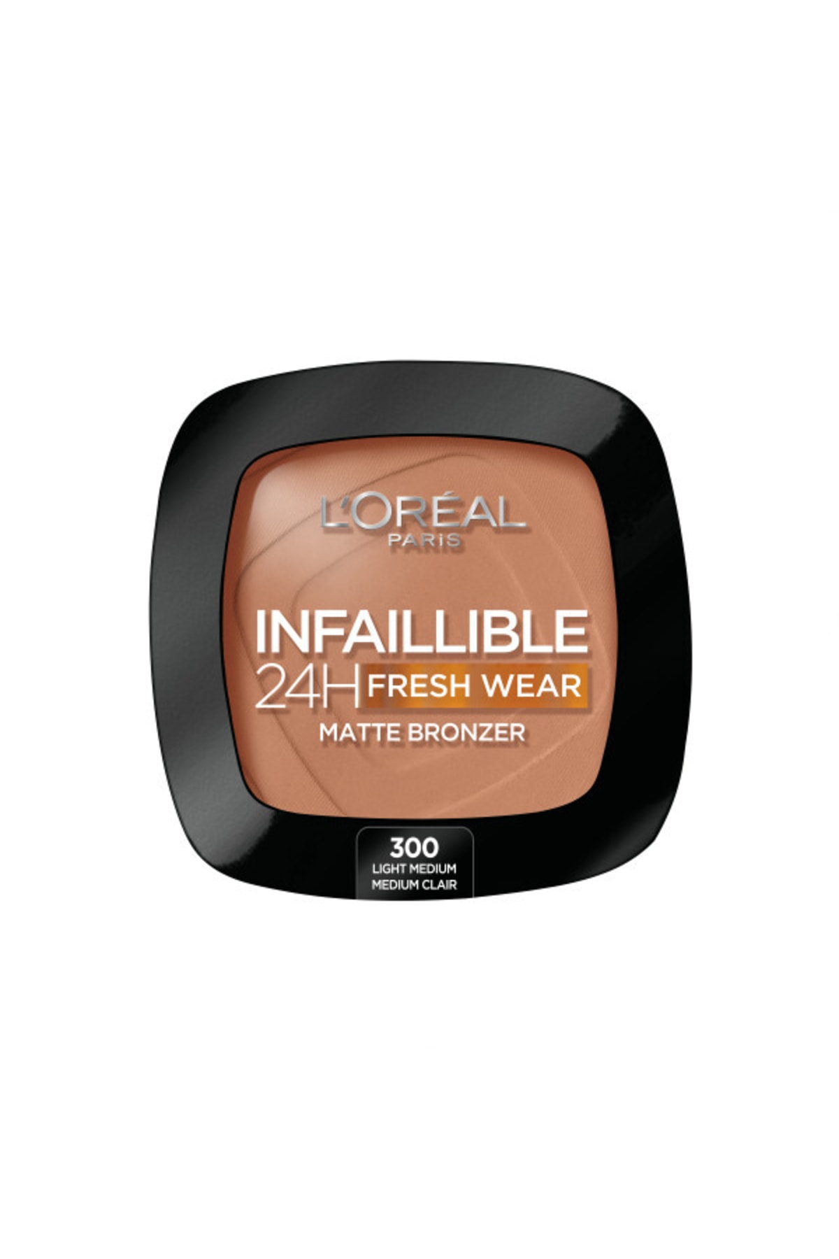 L'Oreal Paris پودر برنزه کننده Infaillible برنزه ای طبیعی و ماندگار 24ساعته شماره 300 رنگ سبک متوسط ​​