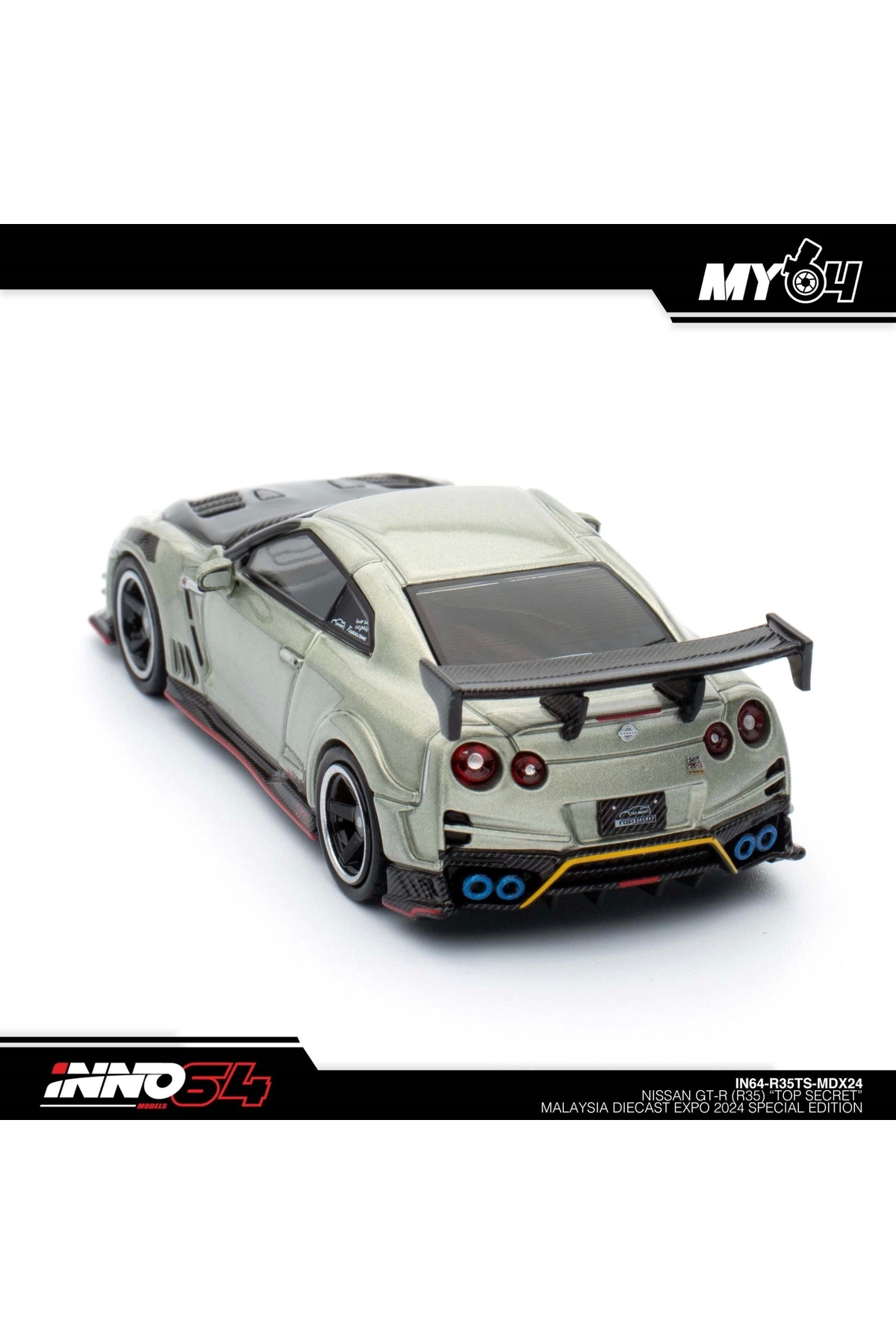 مدل خودرو INNO 1 64 NISSAN SKYLINE GT R R35 فوق سری MALAYSIA DIECAST EXPO 2024 اورجینال Inno 64 Models