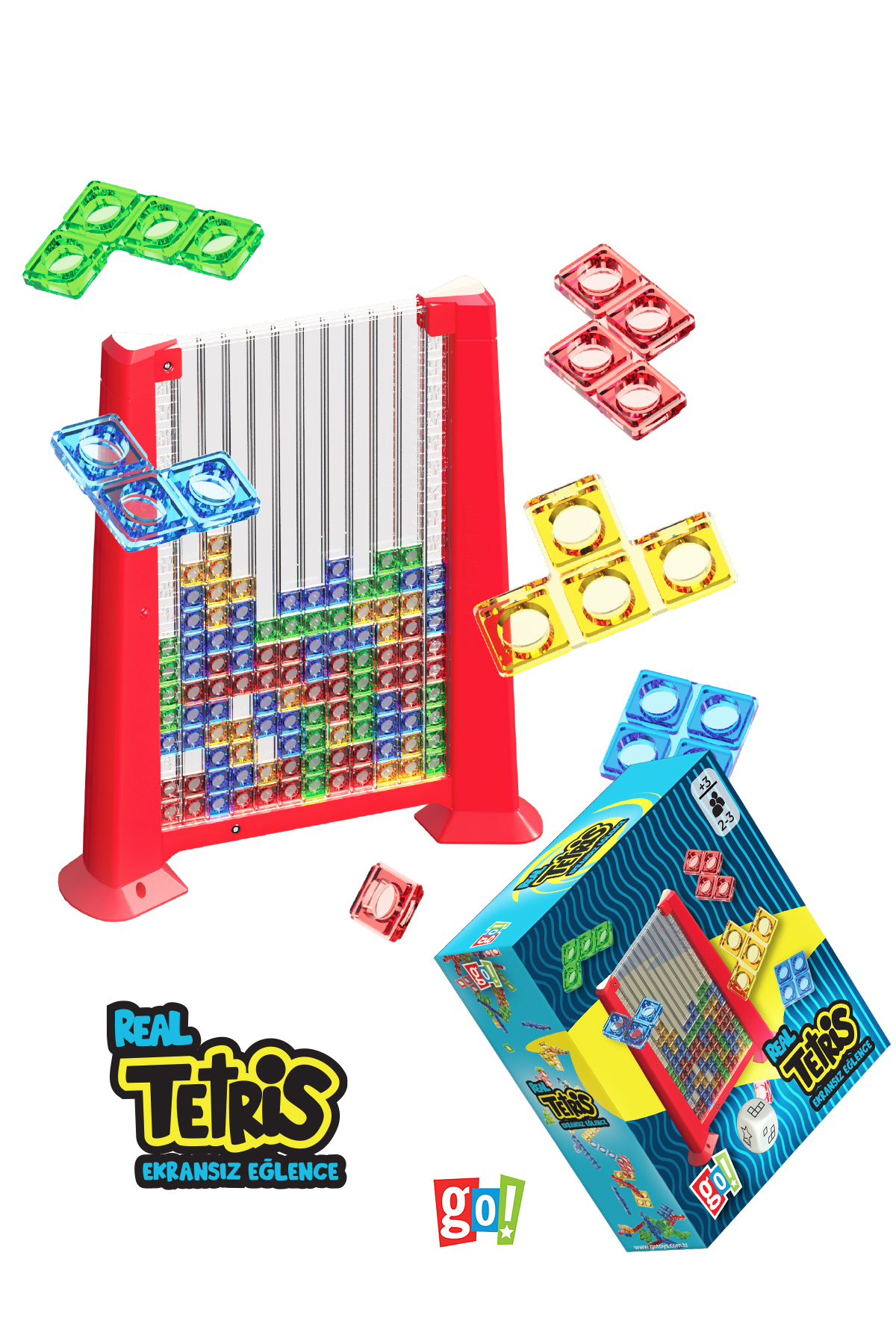 بازی های رومیزی جعبه اسباب فعال TETRIS SWITCHLIT واقعی اورجینال Go Toys
