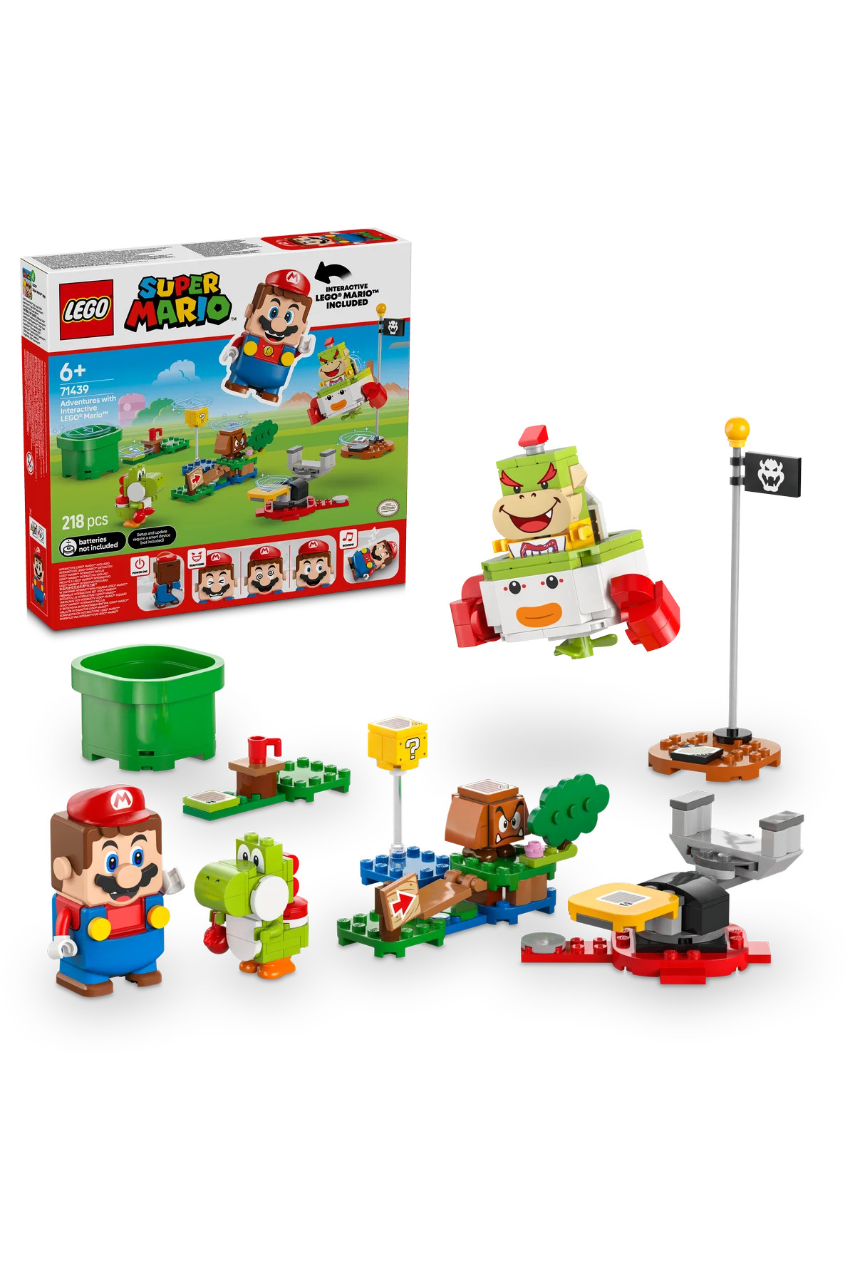 لگو و اسباب بازی های ساخت محور ® SUPER MARIO™ INTERACTIVE® ADVENTURES WITH 71439 6+ TOY BUILDING SET 218PR اورجینال LEGO