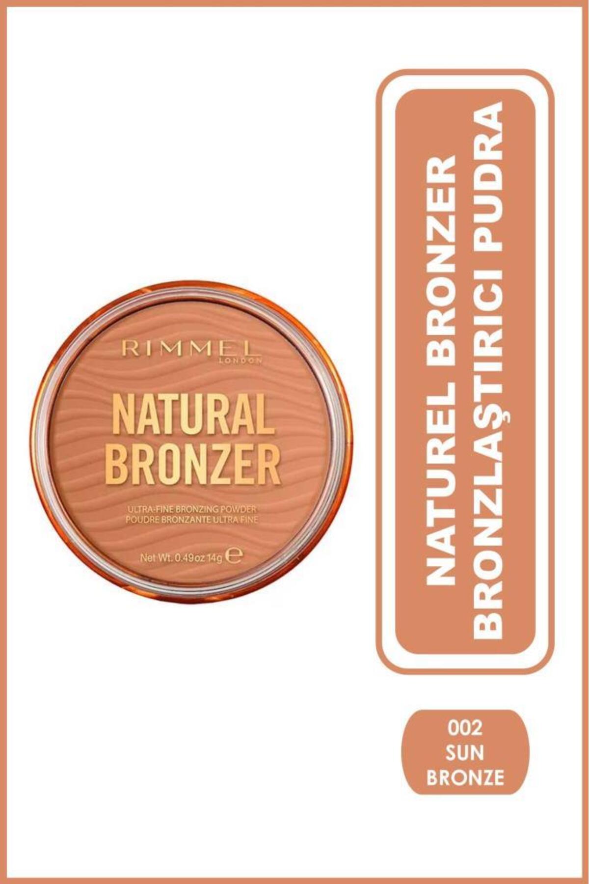 پودر برنزه‌کننده ریمل لندن Rimmel London Natural Bronzer 002 Sun Bronze متالیک