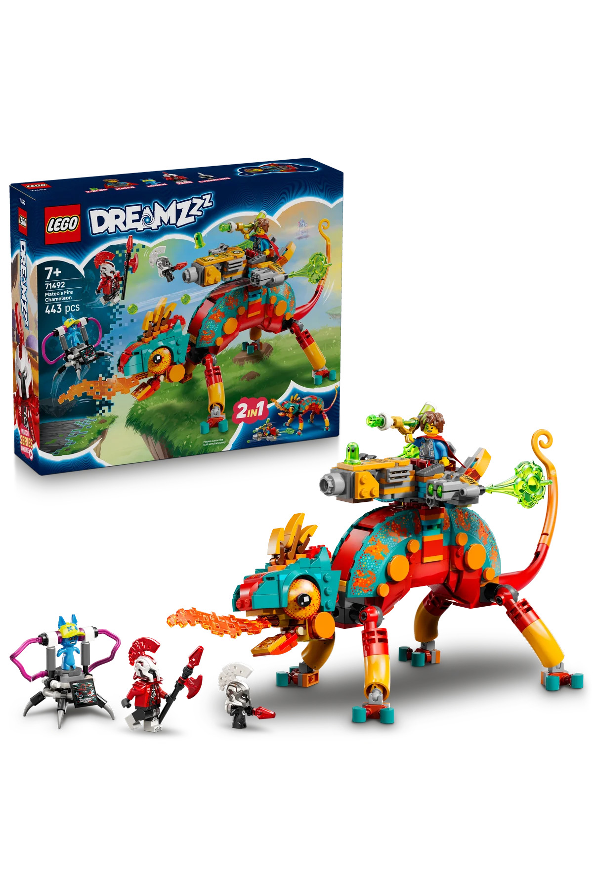 لگو و اسباب بازی های ساخت محور ® DREAMZZZ™ MATEO'S FIRE CHAMELEON 71492 مجموعه ساختمانی خلاقانه برای کودکان 7 سال به بالا 443P از ترکیه LEGO