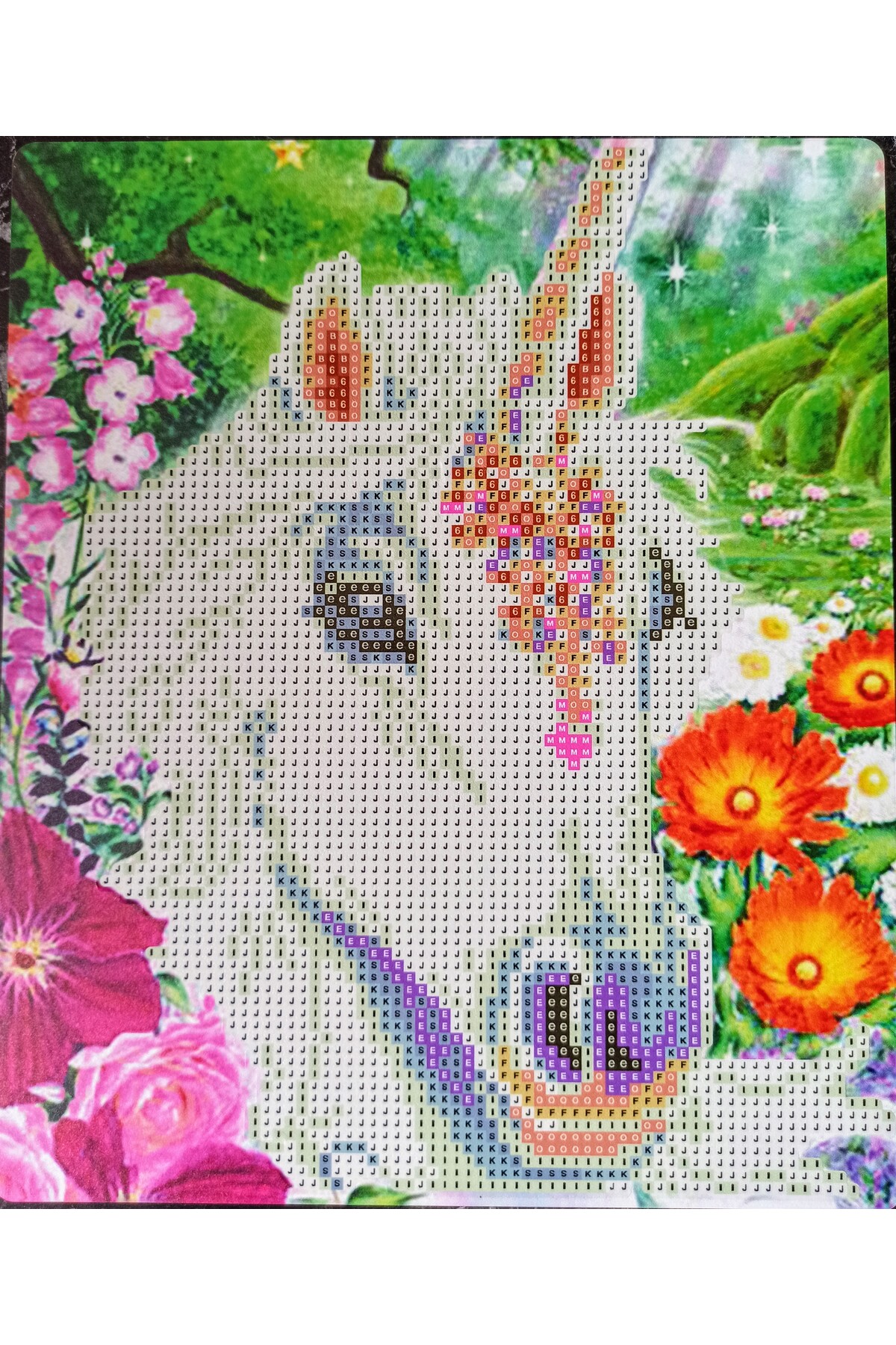 پازل موزاییک الماس مخروطی مهره دار عکس برای کودکان سایز 21X25 از ترکیه MENTAŞ