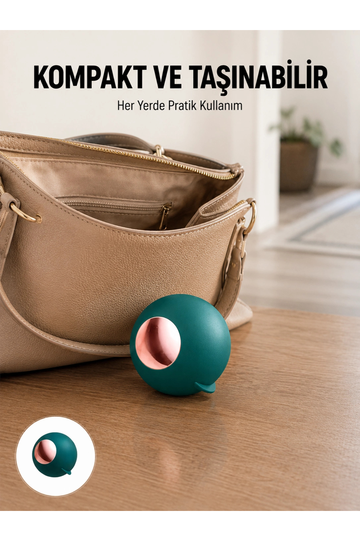پرزگیر توپی فشرده و قابل‌حمل تکنو Tekno، تمیزشونده با آب