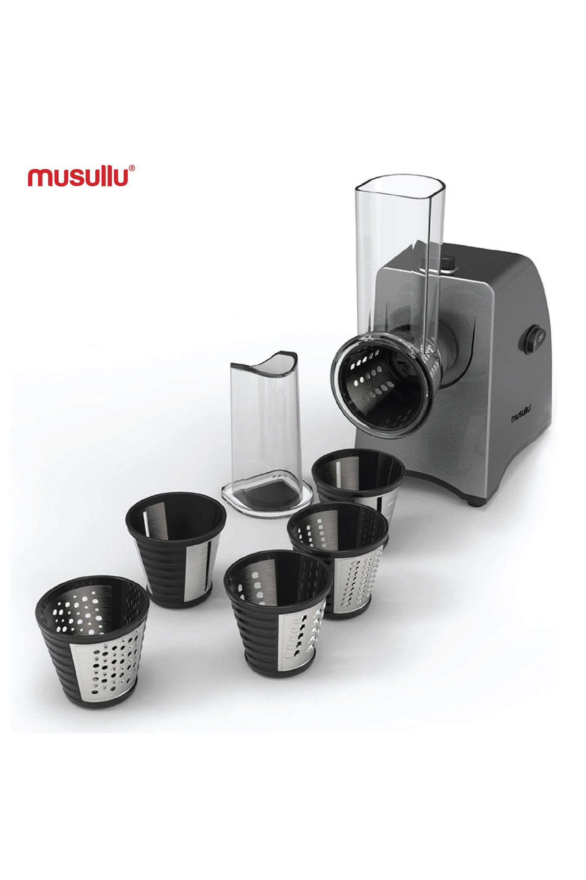 خردکن و غذا ساز دستگاه رنده خرد کن خودکار 5 در 1 اورجینال Musullu