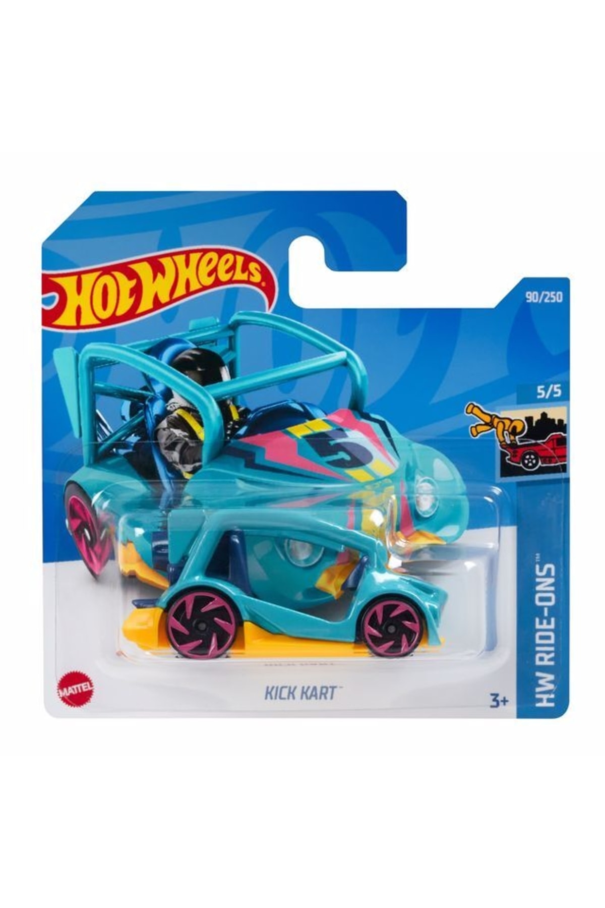 ماشین اسباب بازی HW SINGLE CARS KICK CARD HCX06 هات ویلز اورجینال HOT WHEELS