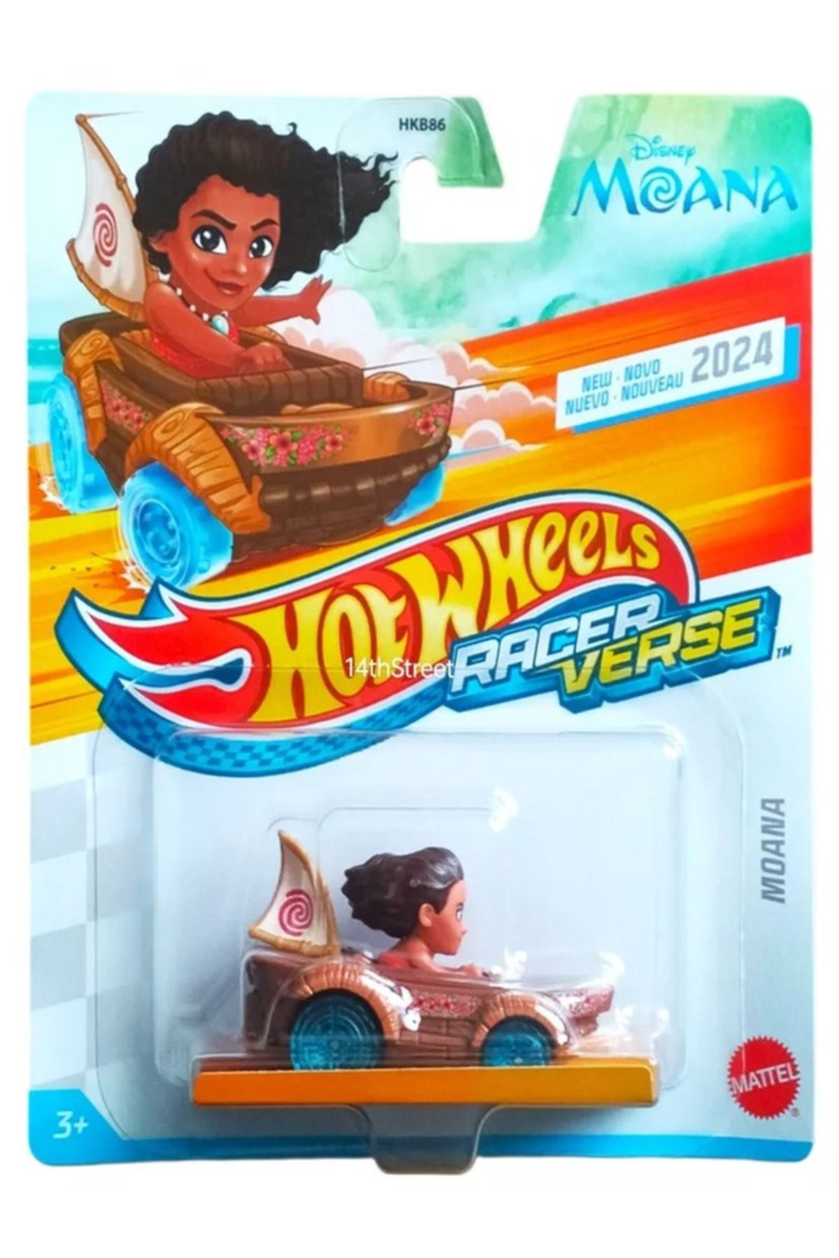 ماشین اسباب بازی RACERVERSE SINGLE CHARACTER VEHICLES DISNEY MOANA HKB86 HRT11 از ترکیه HOT WHEELS