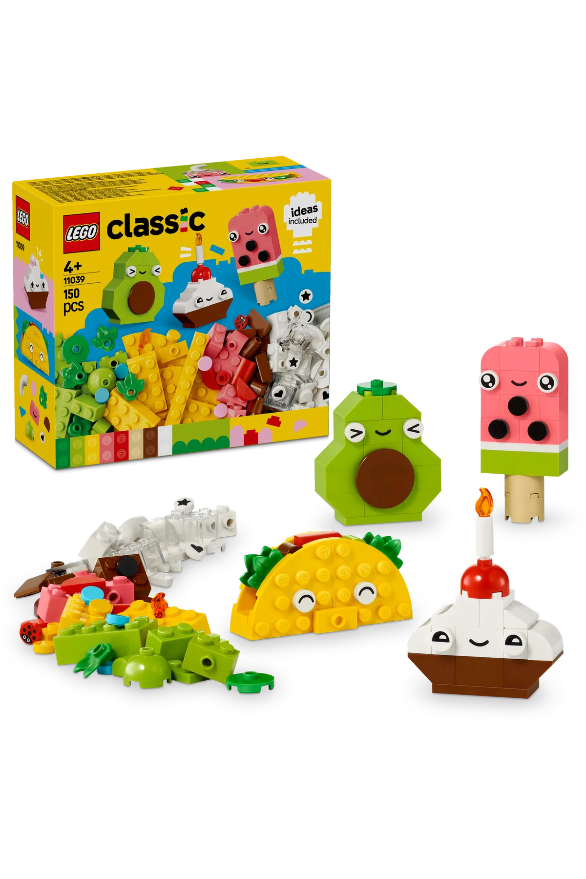 لگو و اسباب بازی های ساخت محور ® کلاسیک CREATIVE FOOD FRIENDS 11039 مجموعه ساختمانی 4+ TOY 150 قطعه اورجینال LEGO