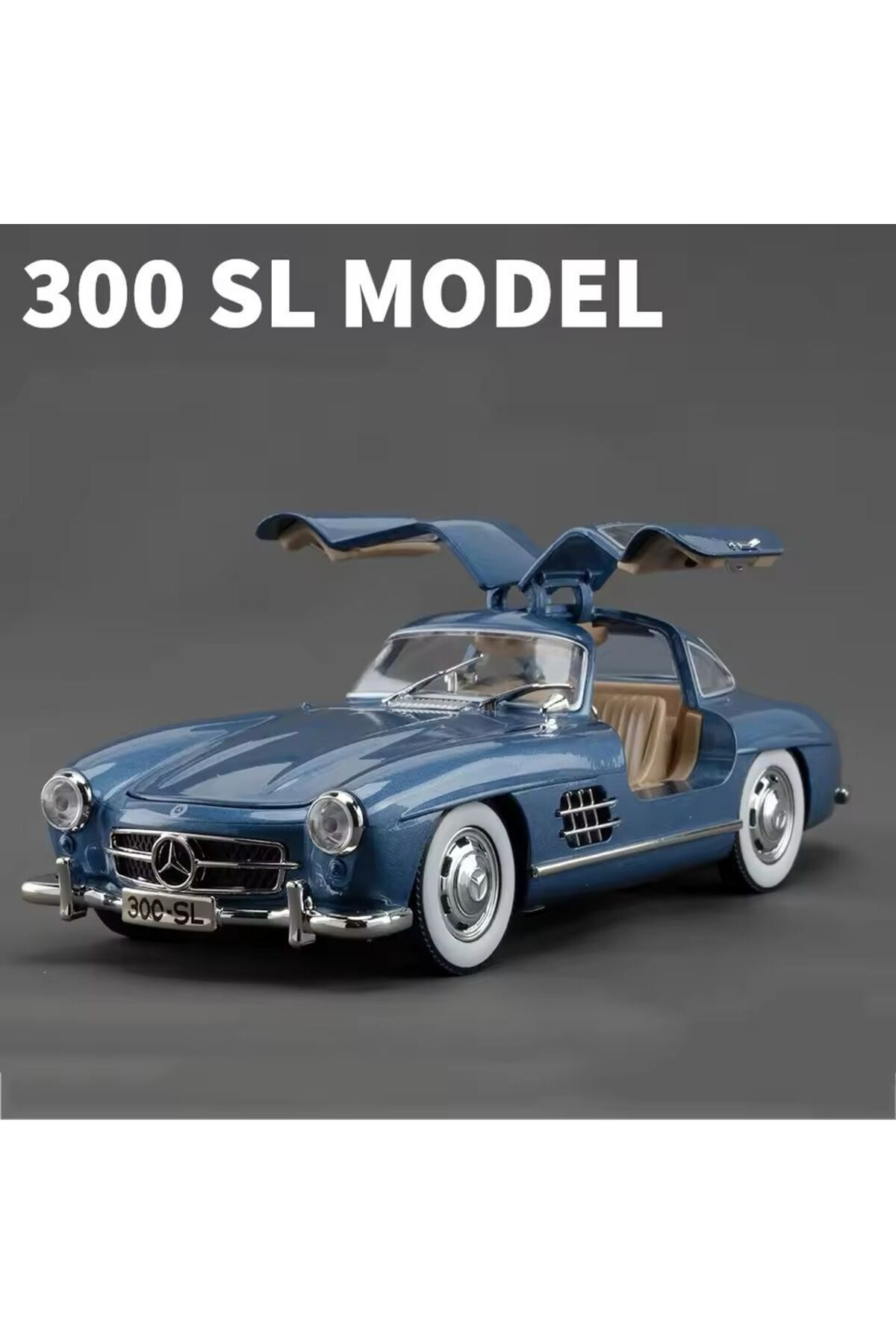 مدل خودرو MERCEDES BENZ 300 SL BLUE 1954 MODEL CLASSIC CAR 1 24 SCALE 300SL از ترکیه scntoys