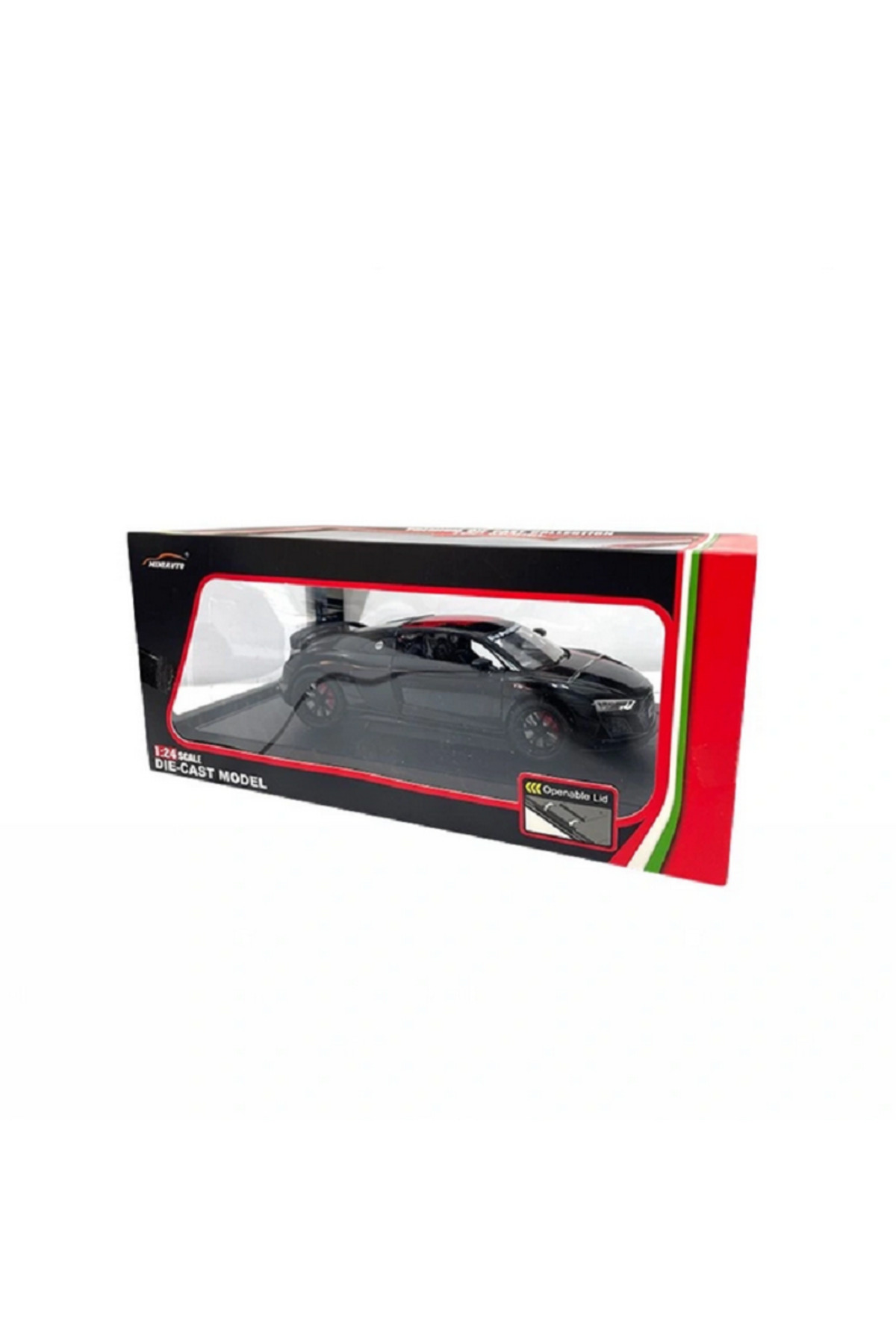 مدل خودرو MINIAUTO 1:24 SCALE METAL CAR – ماشین اسپرت مشکی با کاور قابل باز شدن اورجینال Göçmen