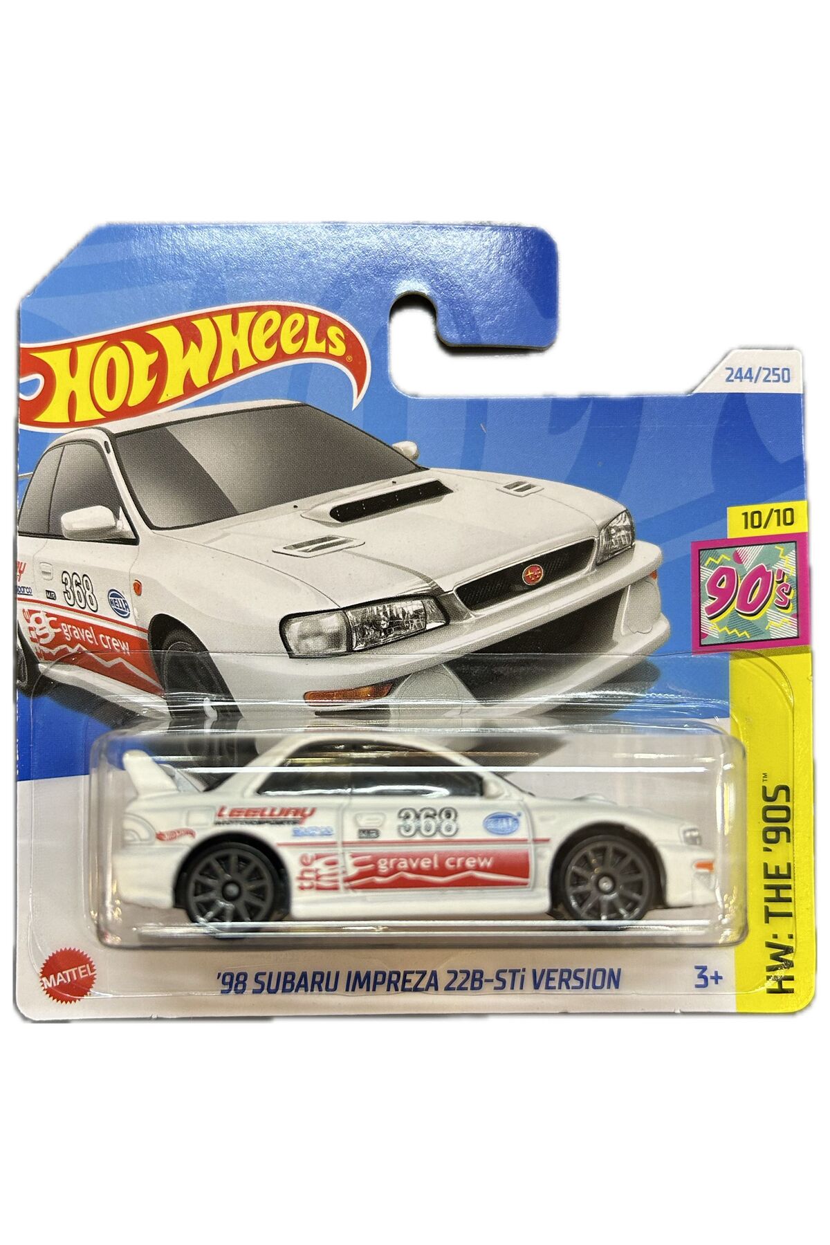 ماشین اسباب بازی 98 SUBARU IMPREZA 22B STI نسخه 2025 یک مورد هات ویلز اورجینال HOT WHEELS