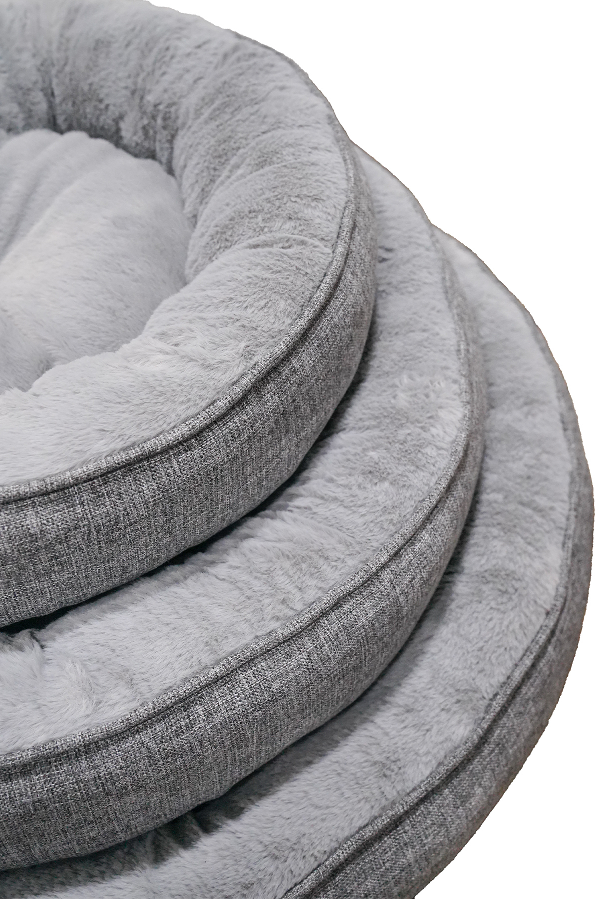 جای خواب دوناتی گربه و سگ جونگولیکا پت پروداکتس Jungolica Pet Products Bunny مدل JPP70، پارچه پولیشی، قابل شست‌وشو، خاکستری