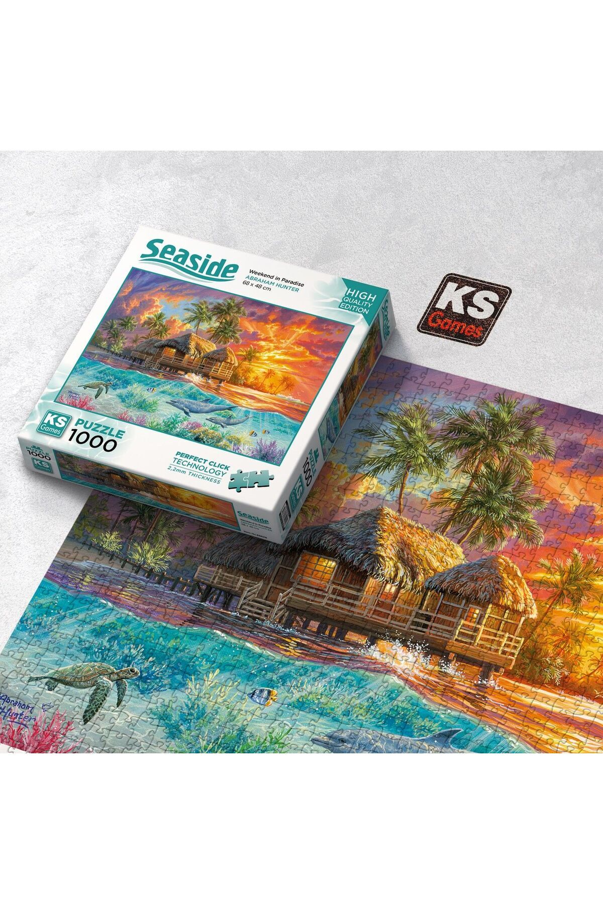 پازل 1000 قطعه بهشت در آخر هفته اورجینال Ks Games