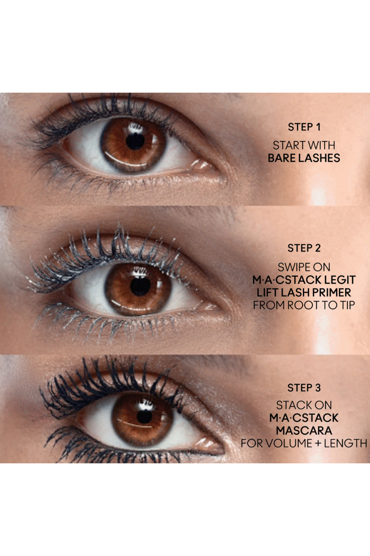 ریمل MACSTACK LEGIT LIFT LASH PRIMARY VOLUME حدود 12 میل Mac
