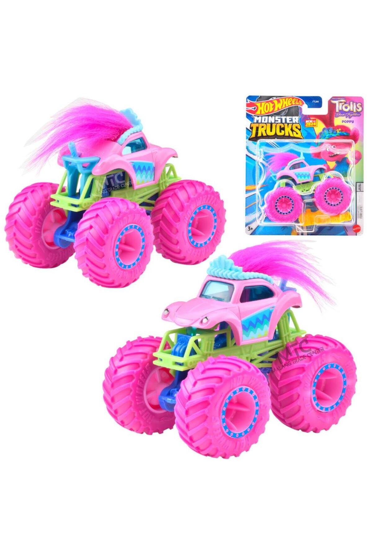 ماشین اسباب بازی MONSTER TRUCKS 1:64 CARS TROLLS FYJ44 HKM46 از ترکیه HOT WHEELS