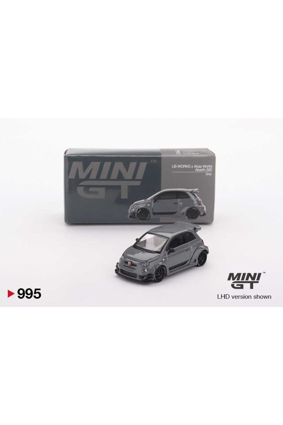 مدل خودرو 1:64 FIAT ABARTH 595 LB WORKS X ABAS GREY MGT00995 L | ماشین اورجینال mini gt