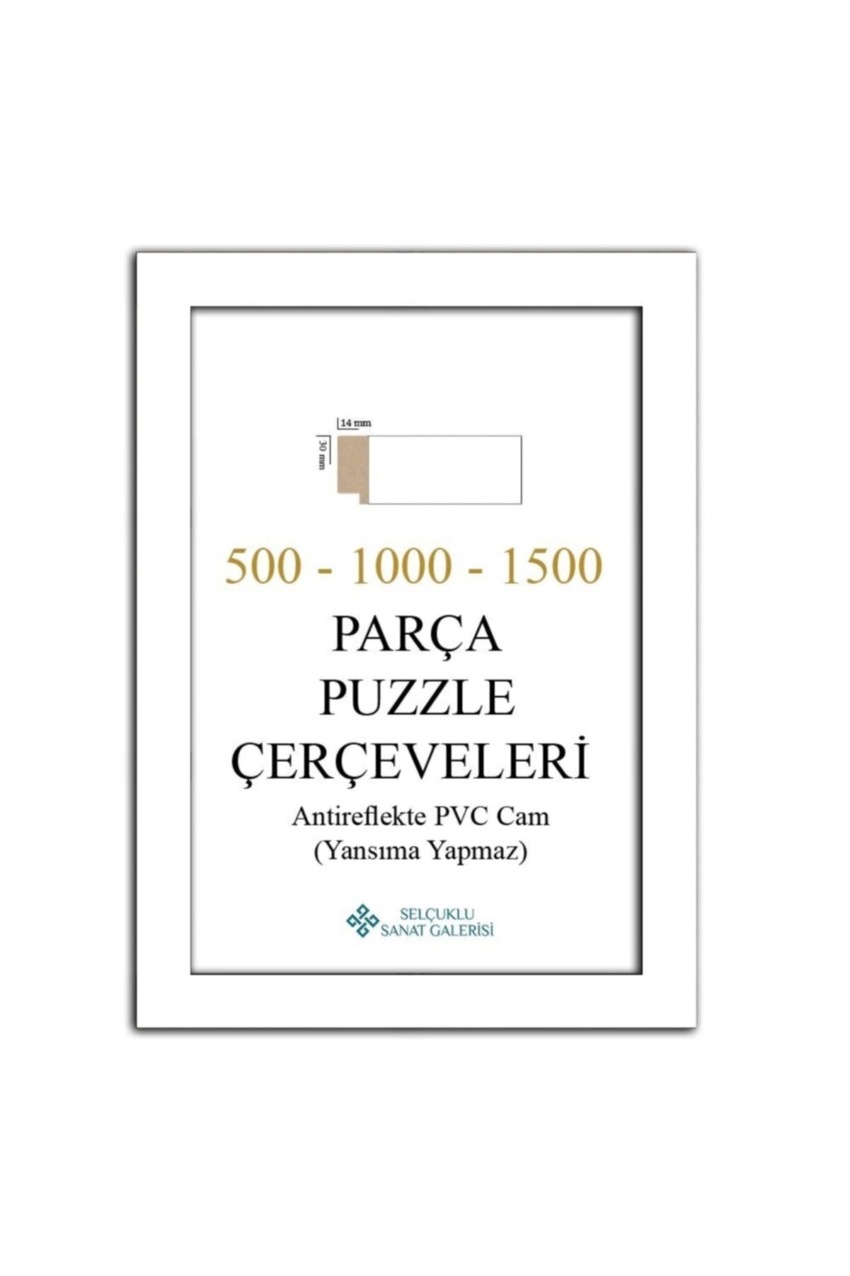 تشک پازل قاب 30 میلی متر 35X50 سانتی 500 قطعه سفید AS TİCARET