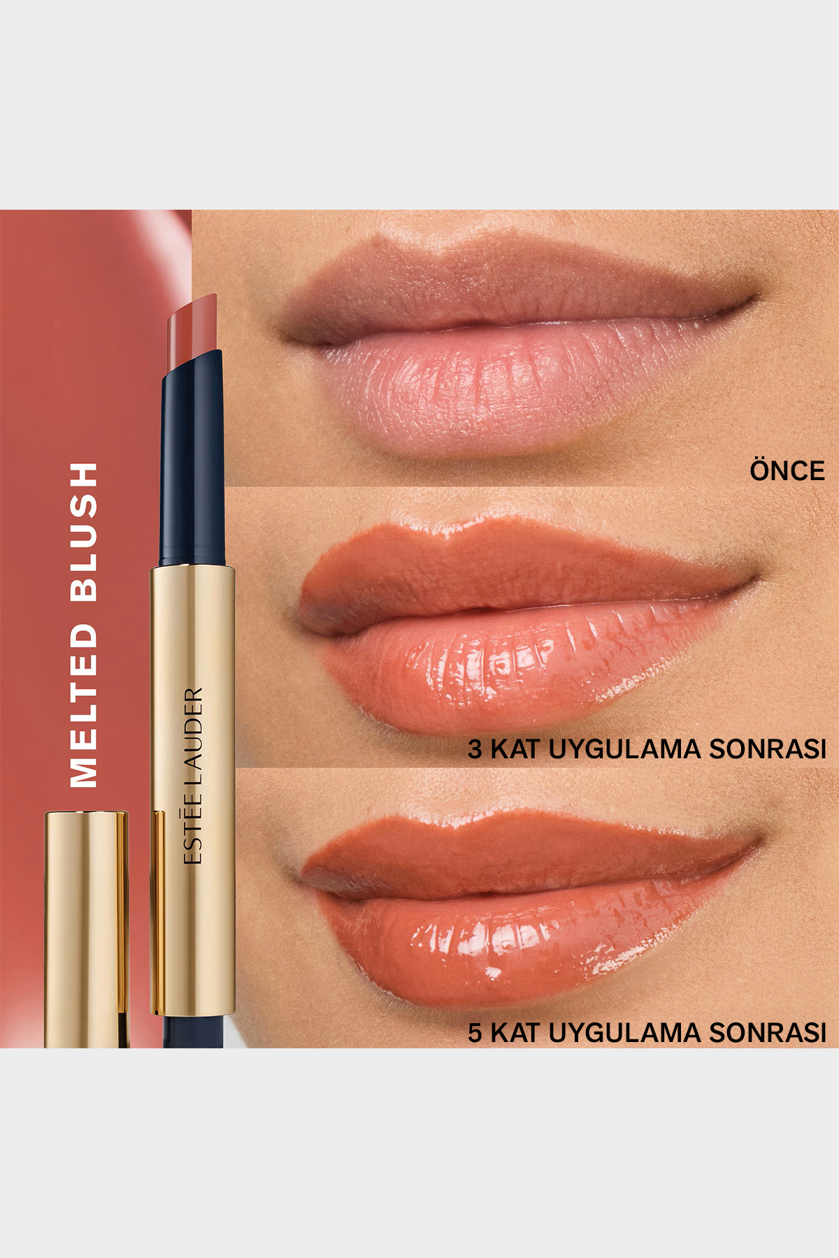رژ لب ذوب رنگ خالص ON GLOSTICK DOLGULATOR TRINKER مؤثر رنگ: 128 سرخ شده Estee Lauder