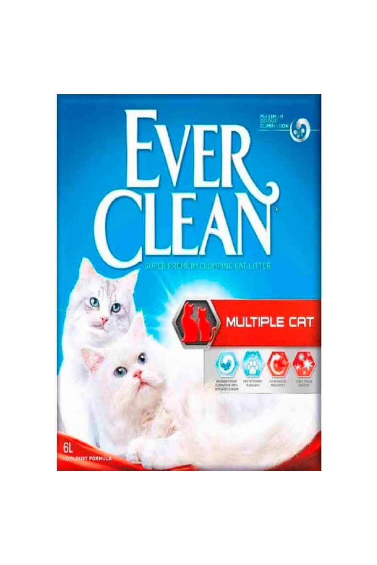 خاک گربه اورکلین Ever Clean Multi Cat، حجم ۶ لیتر