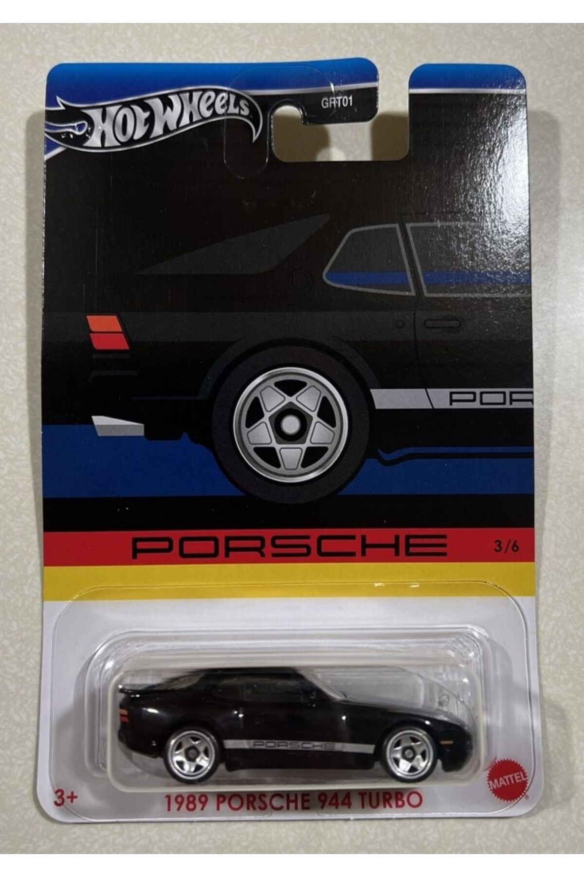 ماشین اسباب بازی 1989 پورشه 944 توربو 588 هات ویلز اورجینال HOT WHEELS