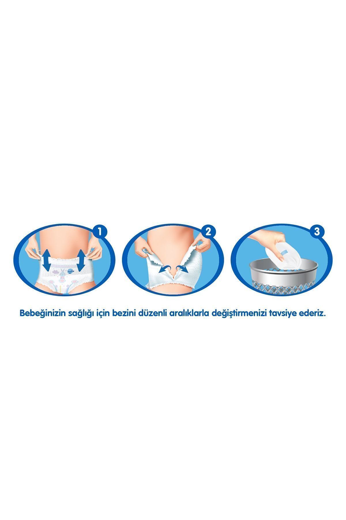 پوشک بچه شورتی 4 سایز ماکسی بسته فرصت ماهانه 152 عدد اورجینال Molfix
