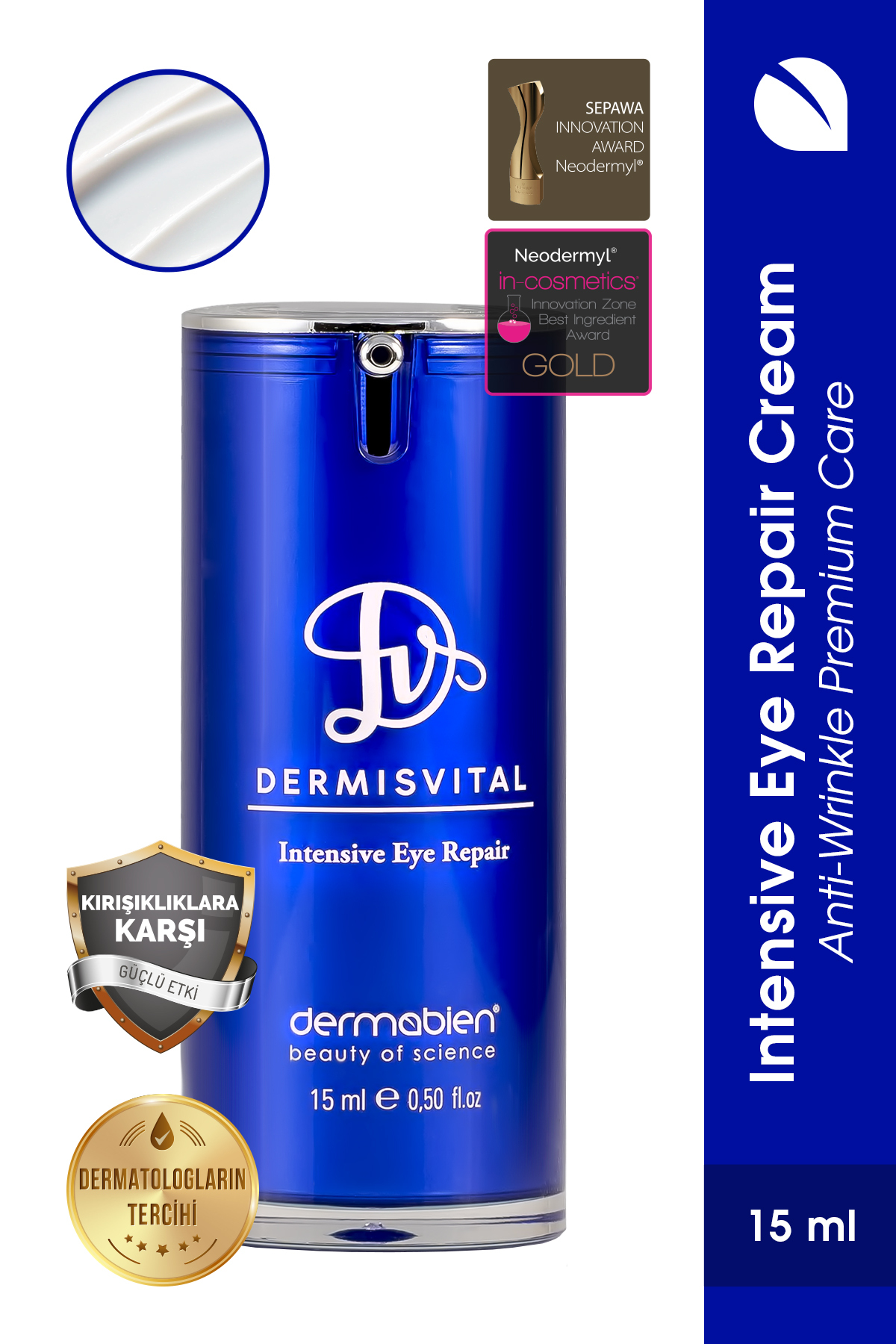 Dermabien کرم ترمیم کننده چشم حیاتی دور چشم 15 میلی لیتر