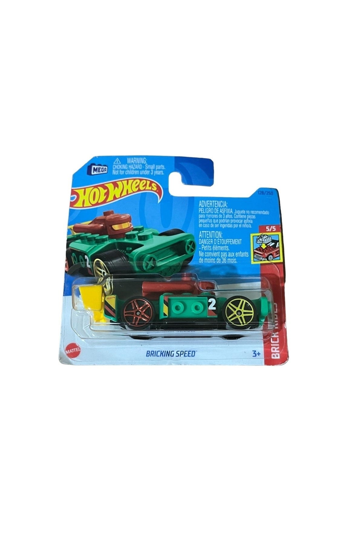 ماشین اسباب بازی مجموعه سرعت آجر 128 250 BRICKRIDES 5 مقیاس 1:64 هات ویلز اورجینال HOT WHEELS