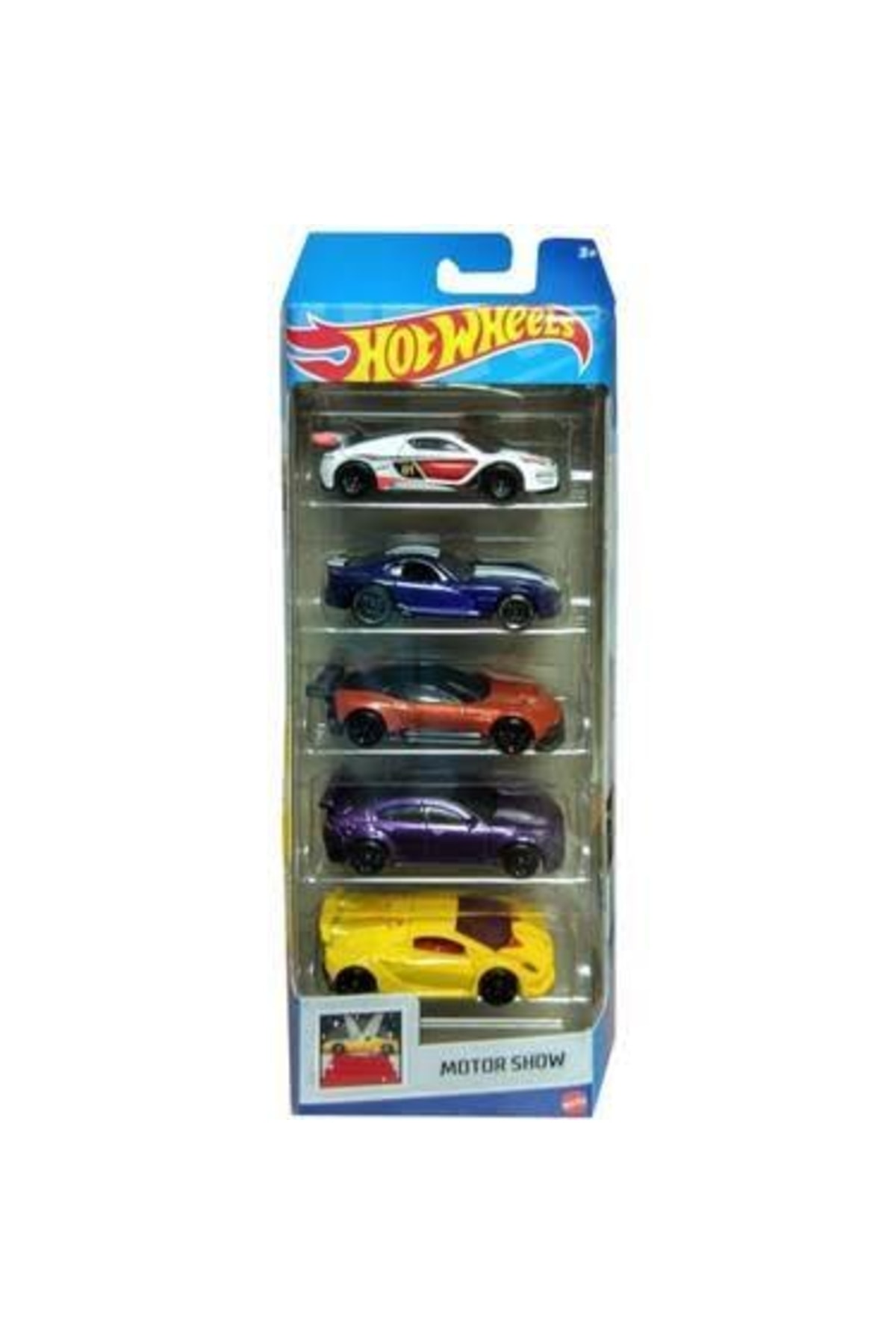 ماشین اسباب بازی مجموعه 5 تایی HOTWHEELS HFV80 MOTOR SHOW از ترکیه HOT WHEELS