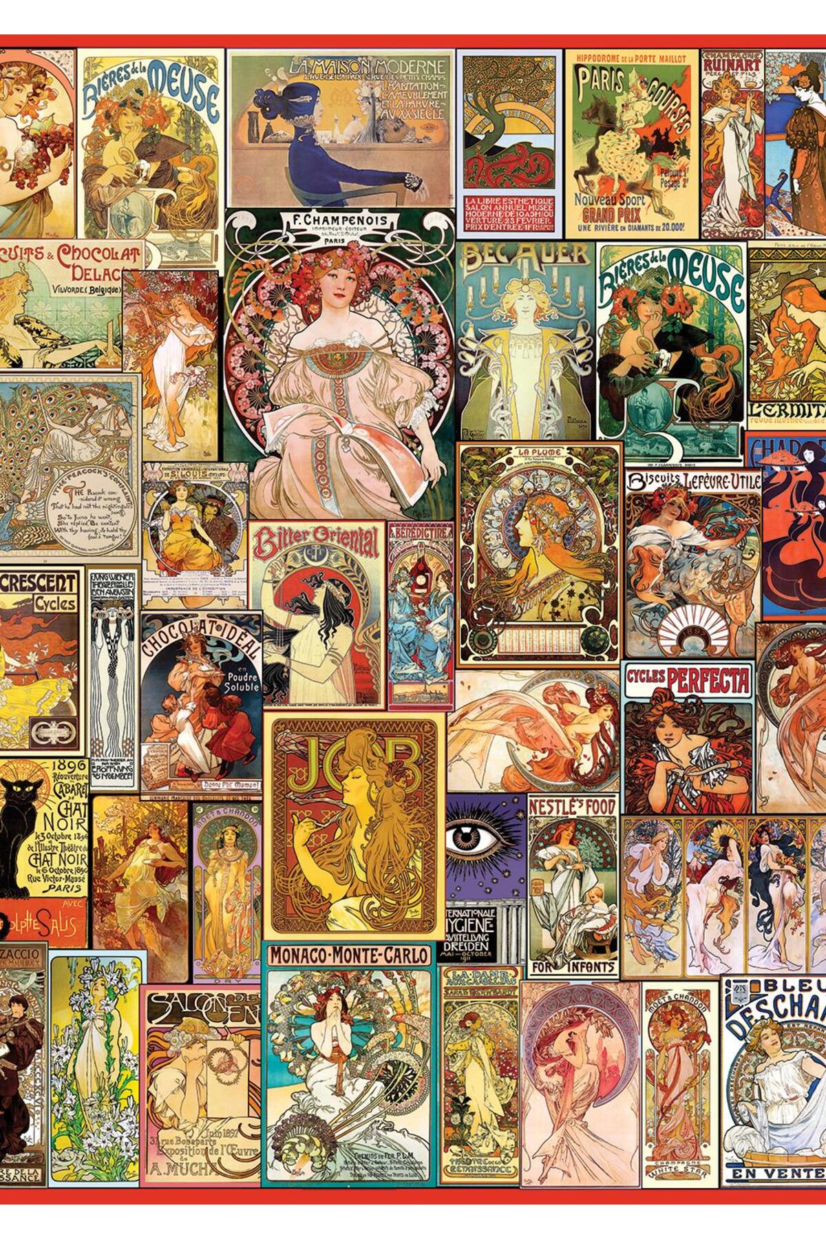 پازل ۱۵۰۰ تکه مدل کلاژ پوستر آرت نوو Art Puzzle