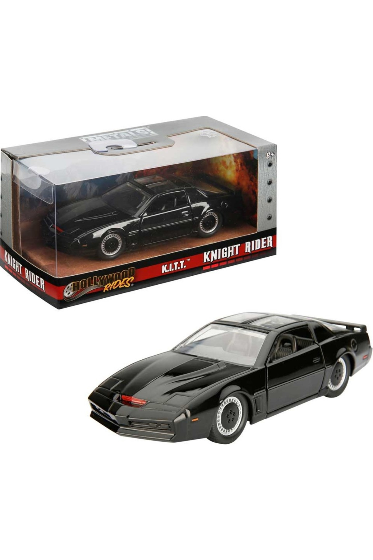 مدل خودرو KNIGHT RIDER K.I.T.T مشکی LIGHTNING 1982 PONTIAC FIREBIRD CAR MODEL 1:32 اورجینال PeriYedi