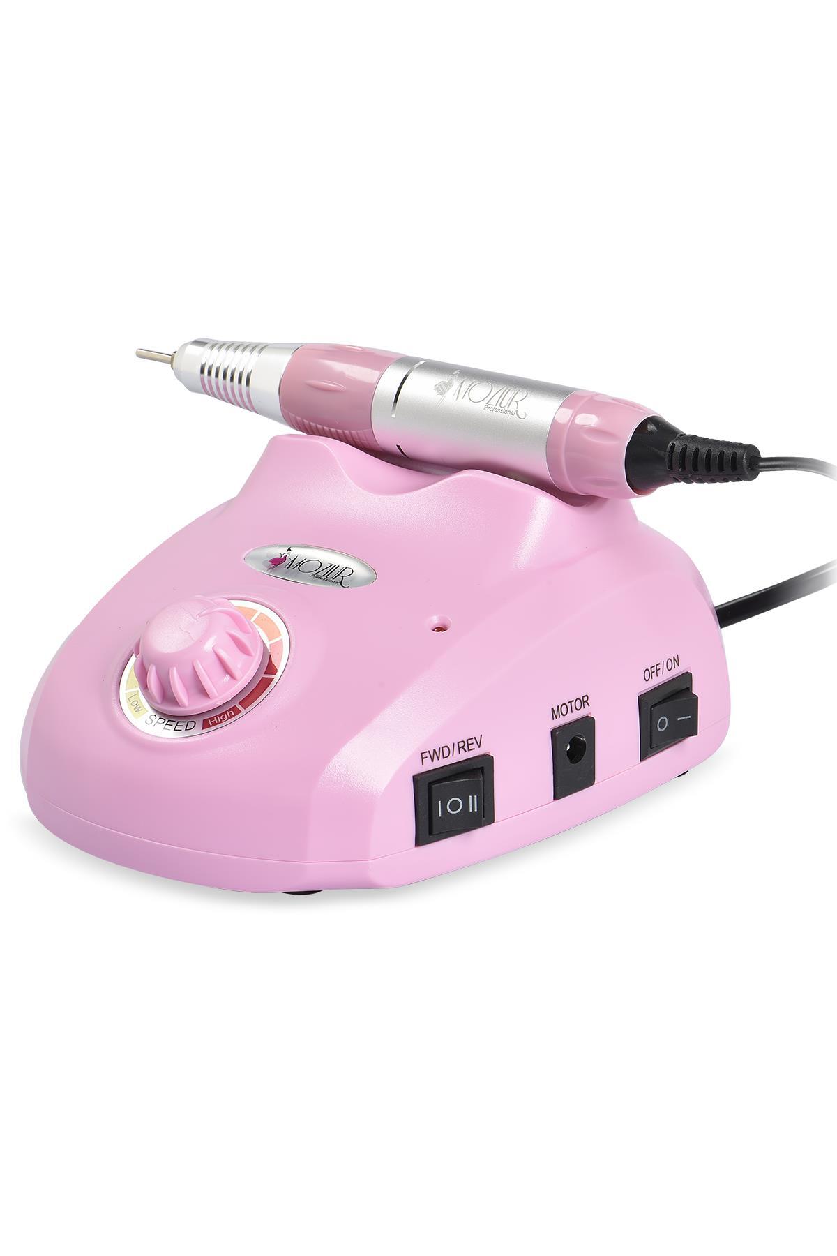 MOZIUR دستگاه فایل ناخن الکتریکی M 800 30W 30.000 RPM صورتی