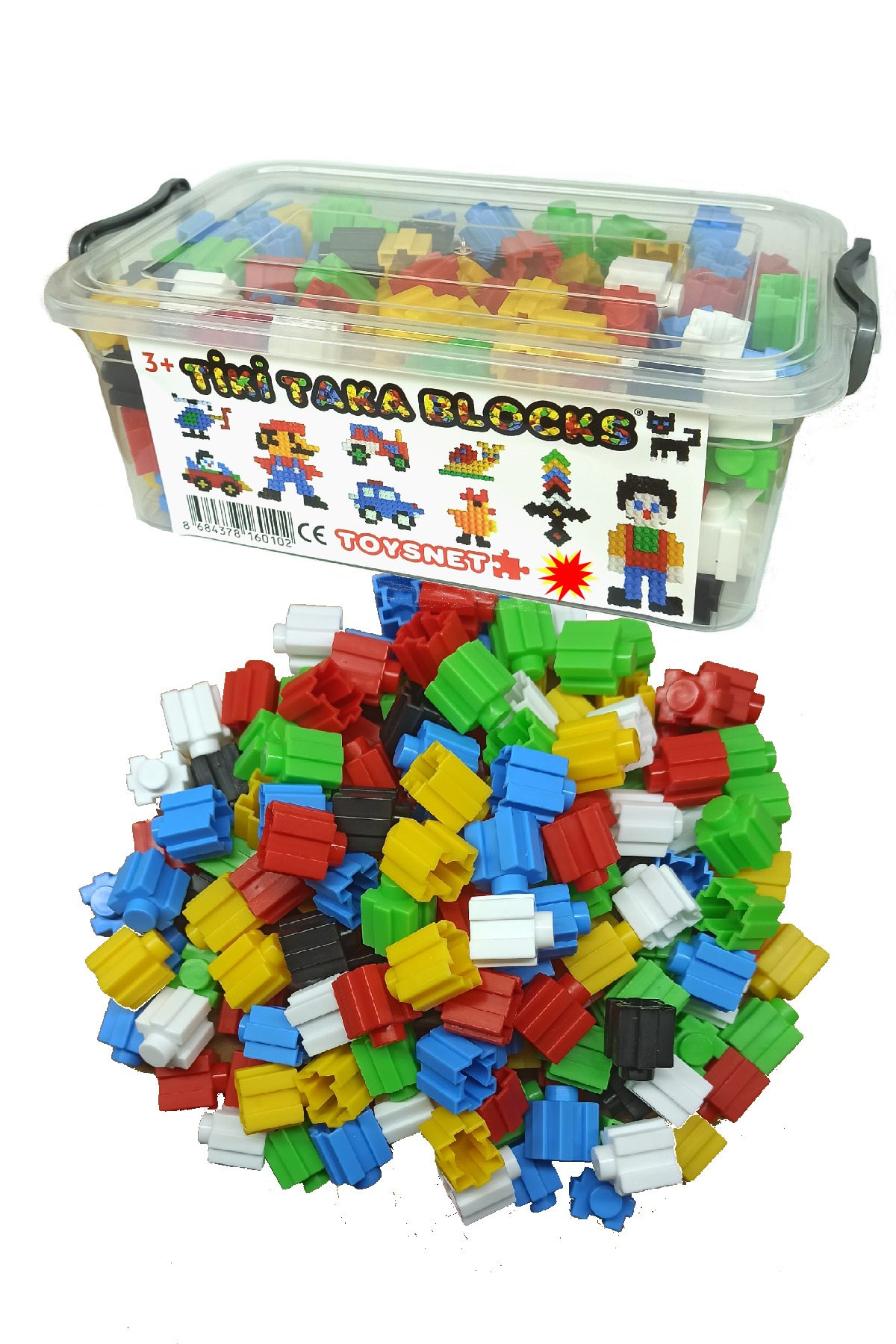 لگو و اسباب بازی های ساخت محور 72 تکه لوله + 200 قطعه بلوک ساختمانی TIKTAK از ترکیه toysnet