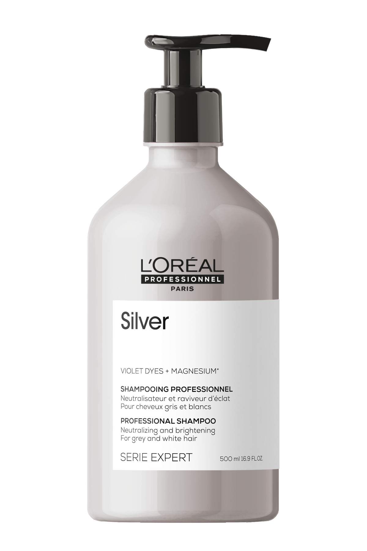 L'oreal Professionnel شامپو بنفش تعادل کننده رنگ موی خیس، خاکستری و سفید بسیار روشن سری اکسپرت لورآل