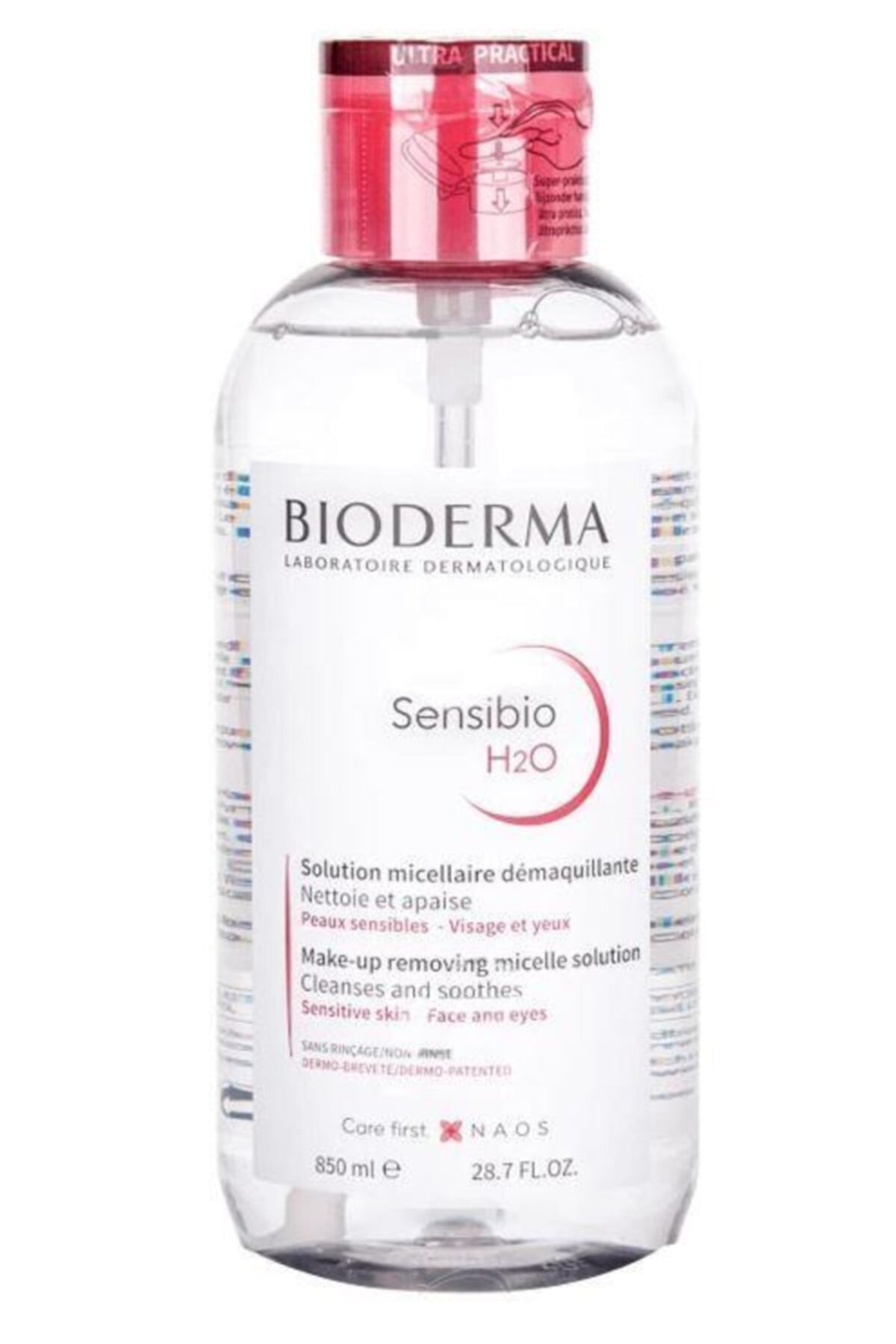 Bioderma آب پاک کننده حساسیت زا صورت و چشم بیودرما