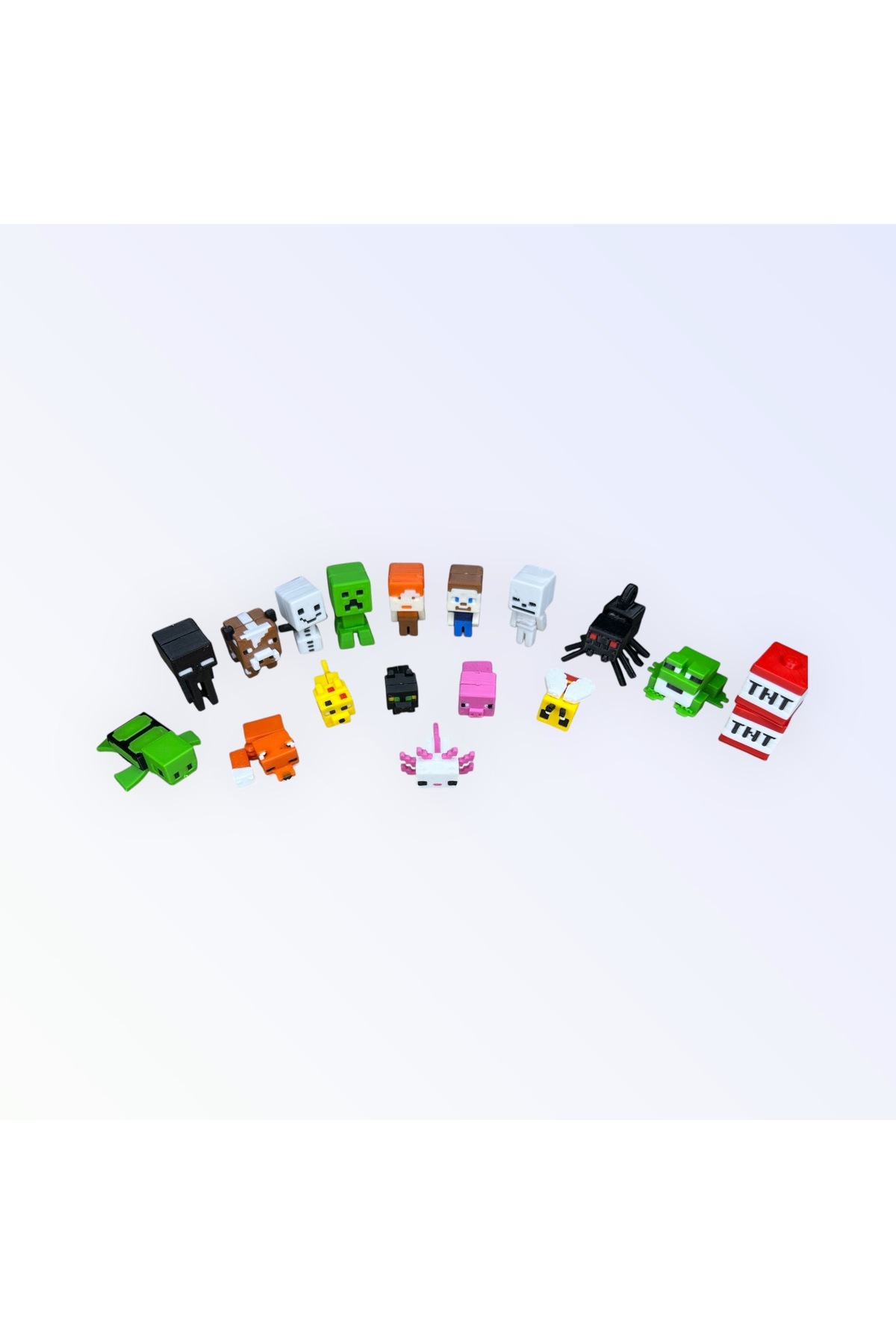 اسباب بازی های فیگور شخصیت مجموعه 3 بعدی MYA MINECRAFT 19 عددی مینی سانتی متری لوگوی 9 MYA DESİGN JEWERLY